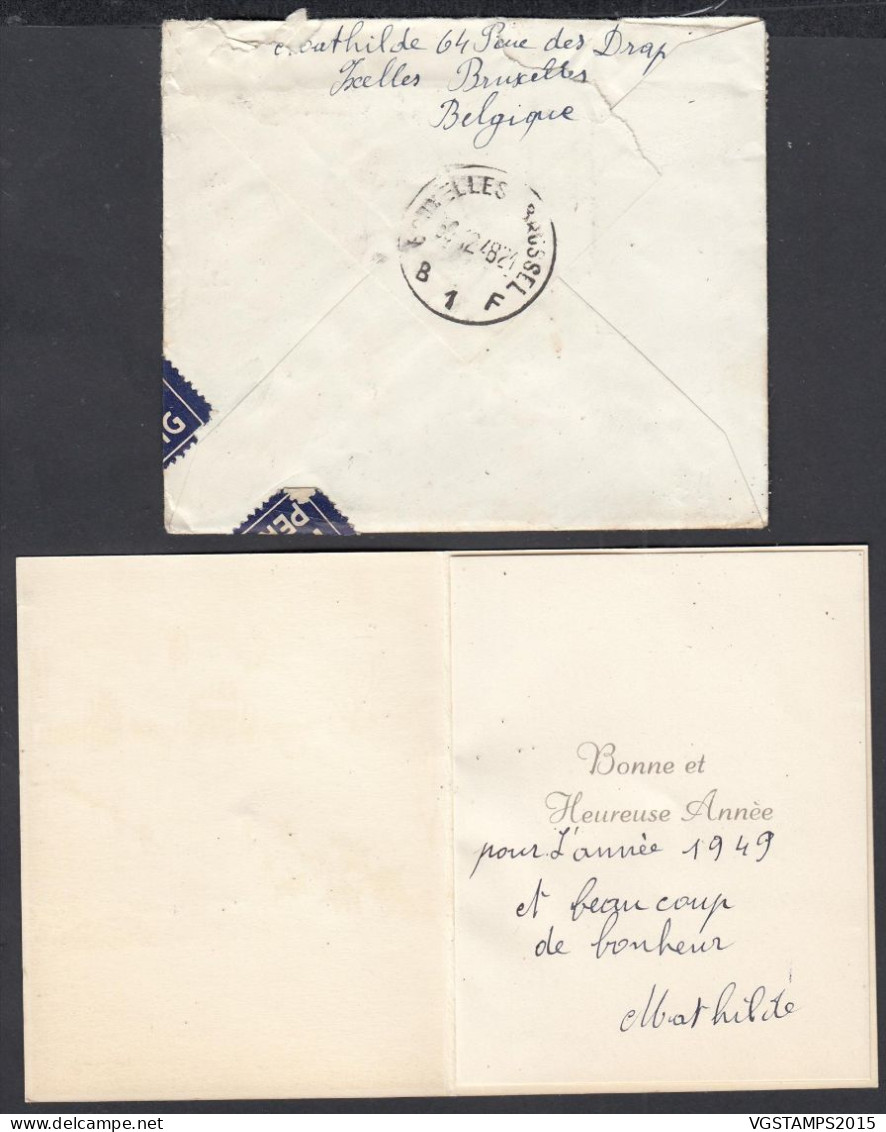 Belgique 1948 - Lettre Exprès  Par Avion D'Elsene à Destination Suisse - Theme: Poortman... (DD) DC-12659 - 1936-1951 Poortman