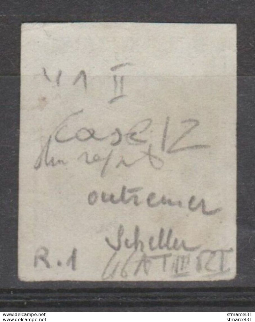 DEPART à 10% RR N°46Ae OUTREMER BE Signé Scheller Cote 3500€ - 1870 Bordeaux Printing