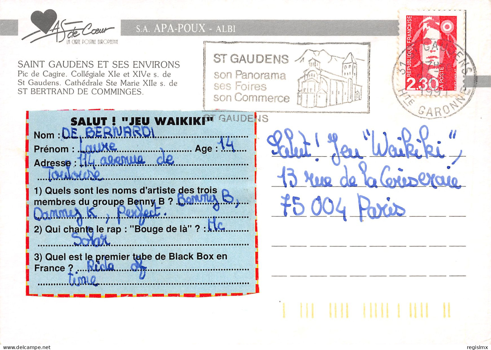 31-SAINT GAUDENS-N°3364-C/0263 - Saint Gaudens
