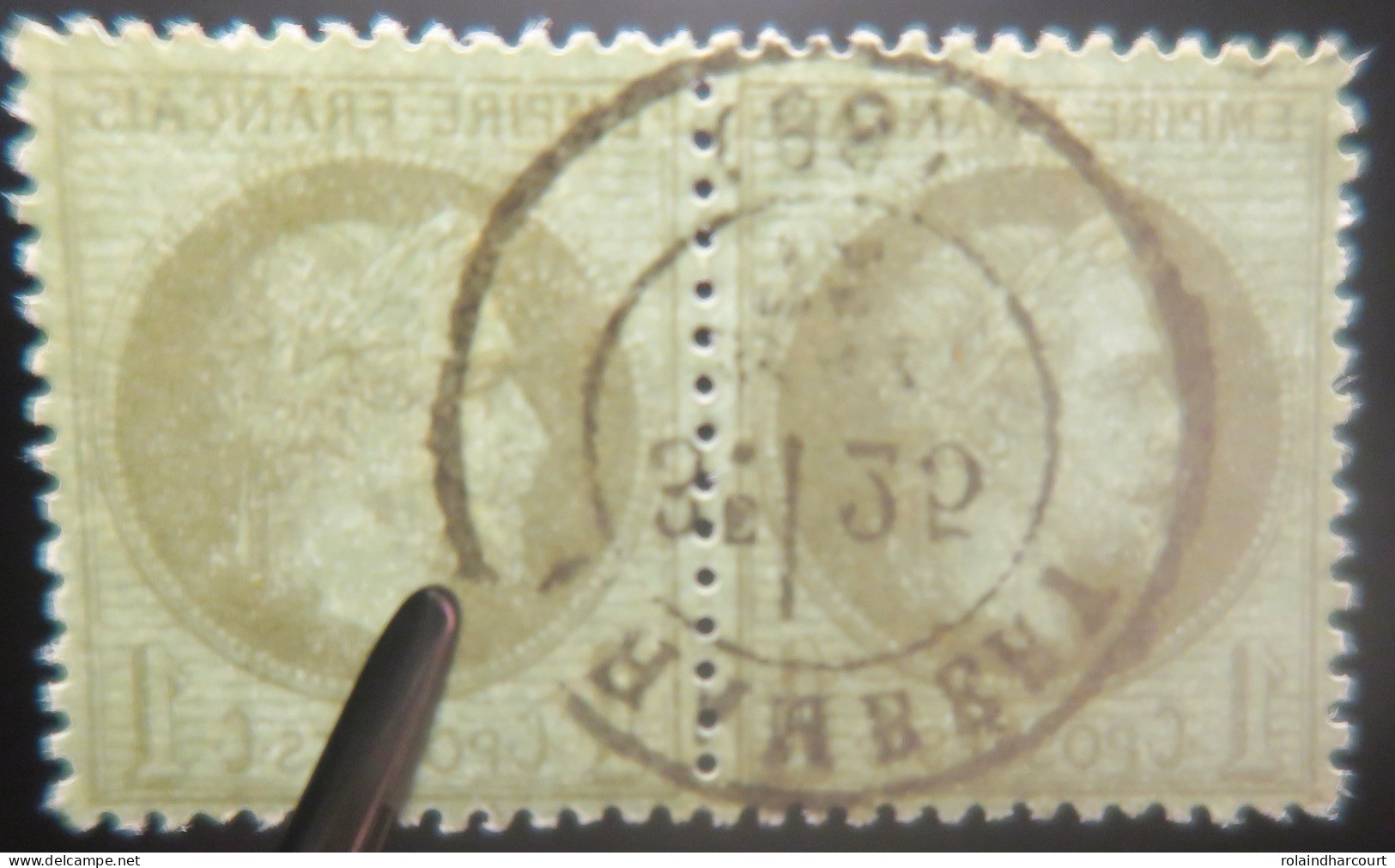 LP3036/408 - FRANCE - NAPOLEON III Lauré (PAIRE) N°50 - CàD De CHAMBERY (SAVOIE) Du 25 MAI 1872 - 1863-1870 Napoleon III Gelauwerd