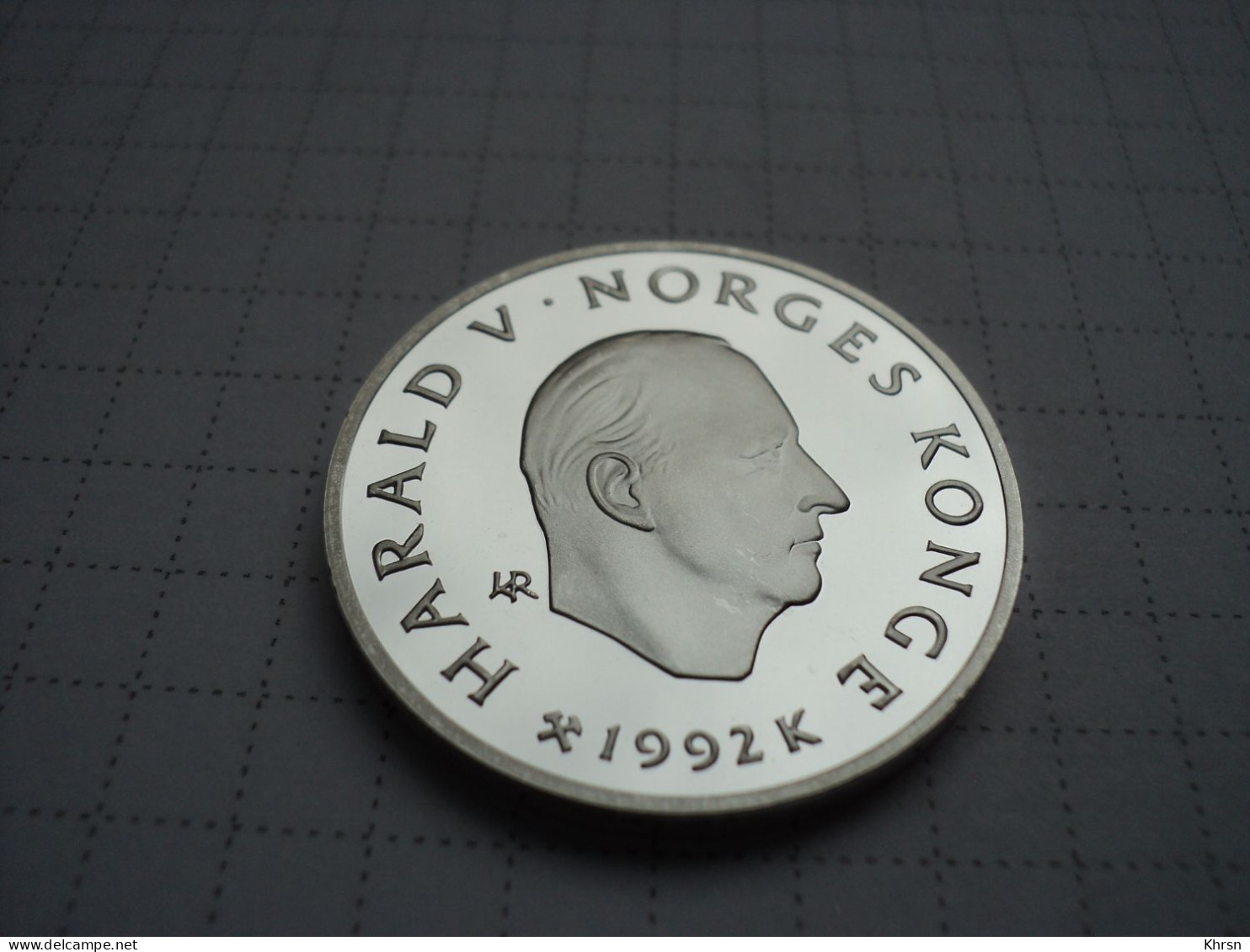 Norway 50 Kroner 1992 "Children On Sled" UNC, Silver - Noorwegen