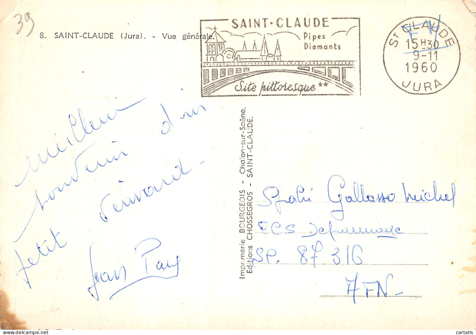 39-SAINT CLAUDE-N°C-3670-C/0089 - Saint Claude