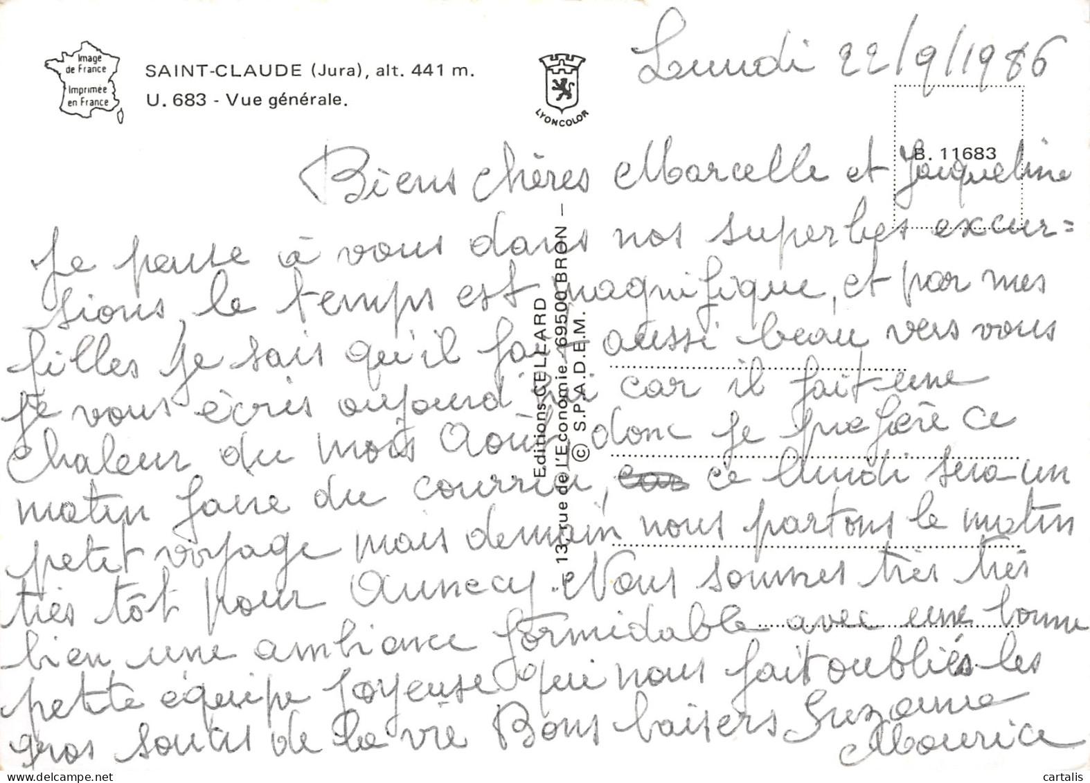 39-SAINT CLAUDE-N°C-3671-D/0359 - Saint Claude
