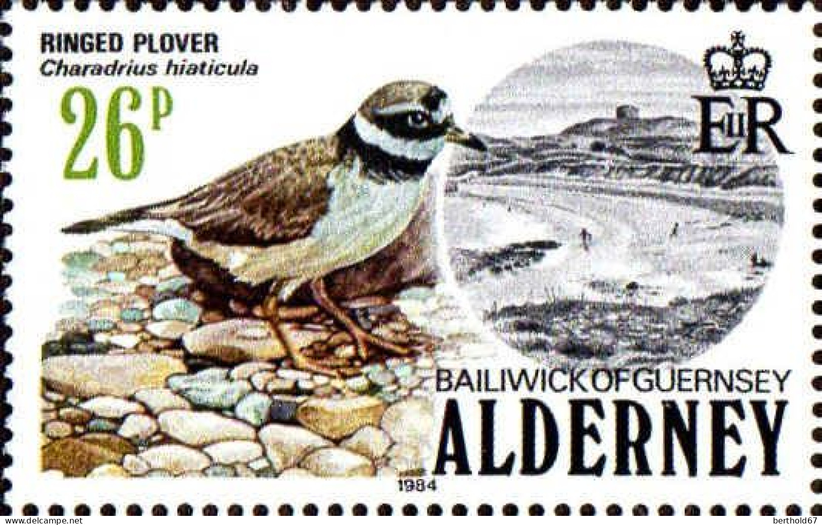 Aldeney-Aurigny Poste N** Yv: 13/17 Oiseaux - Alderney