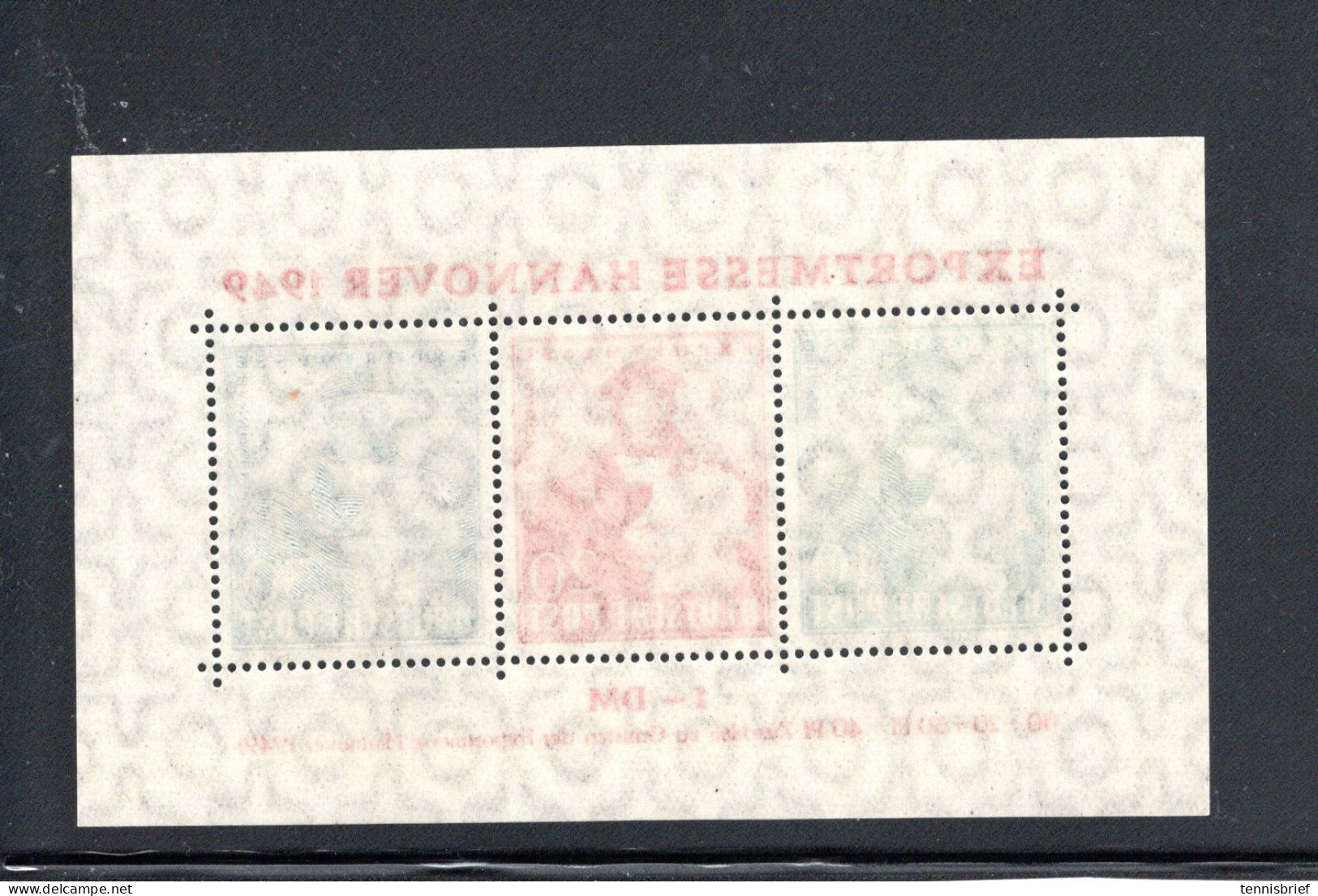 1949 , Hannover-Block , Postfrisch , Einwandfrei , Mi. 140,-    #  X 1 - Postfris