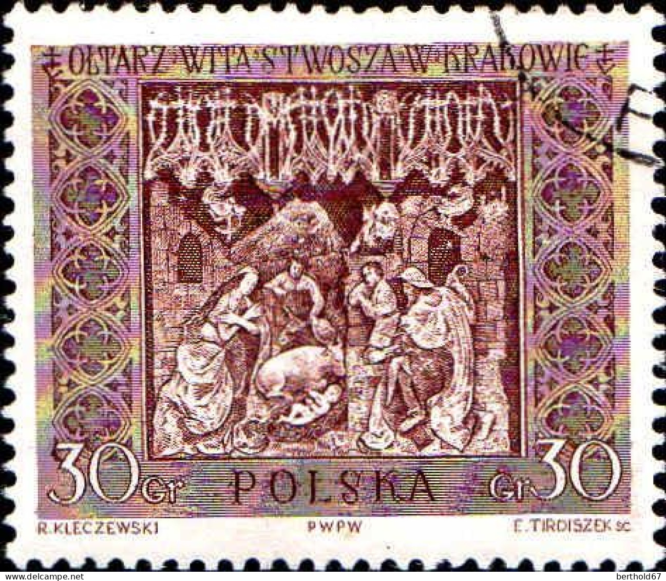 Pologne Poste Obl Yv:1044/1049 Œuvres D'art Nationales (Beau Cachet Rond) - Gebraucht