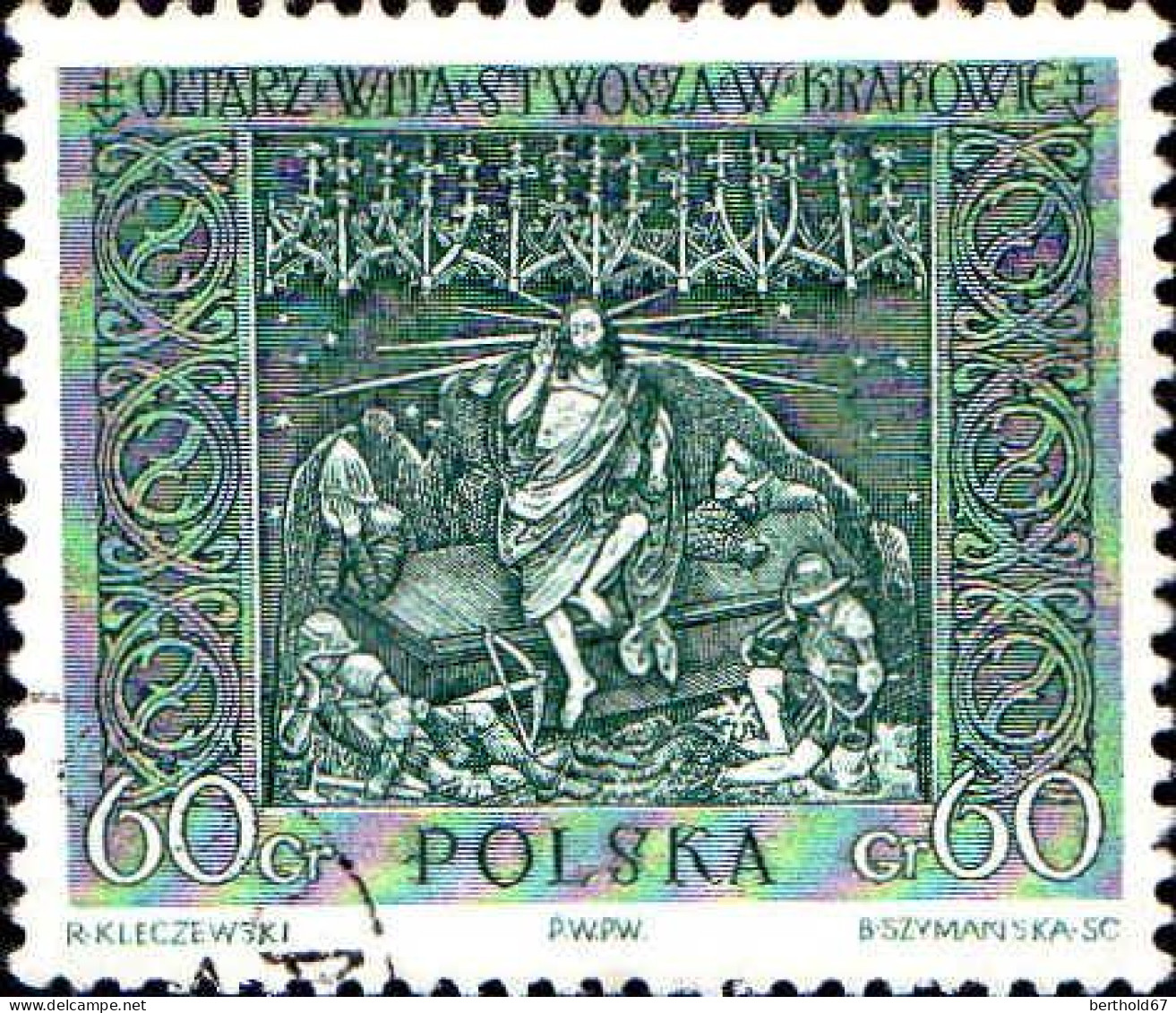 Pologne Poste Obl Yv:1044/1049 Œuvres D'art Nationales (Beau Cachet Rond) - Oblitérés