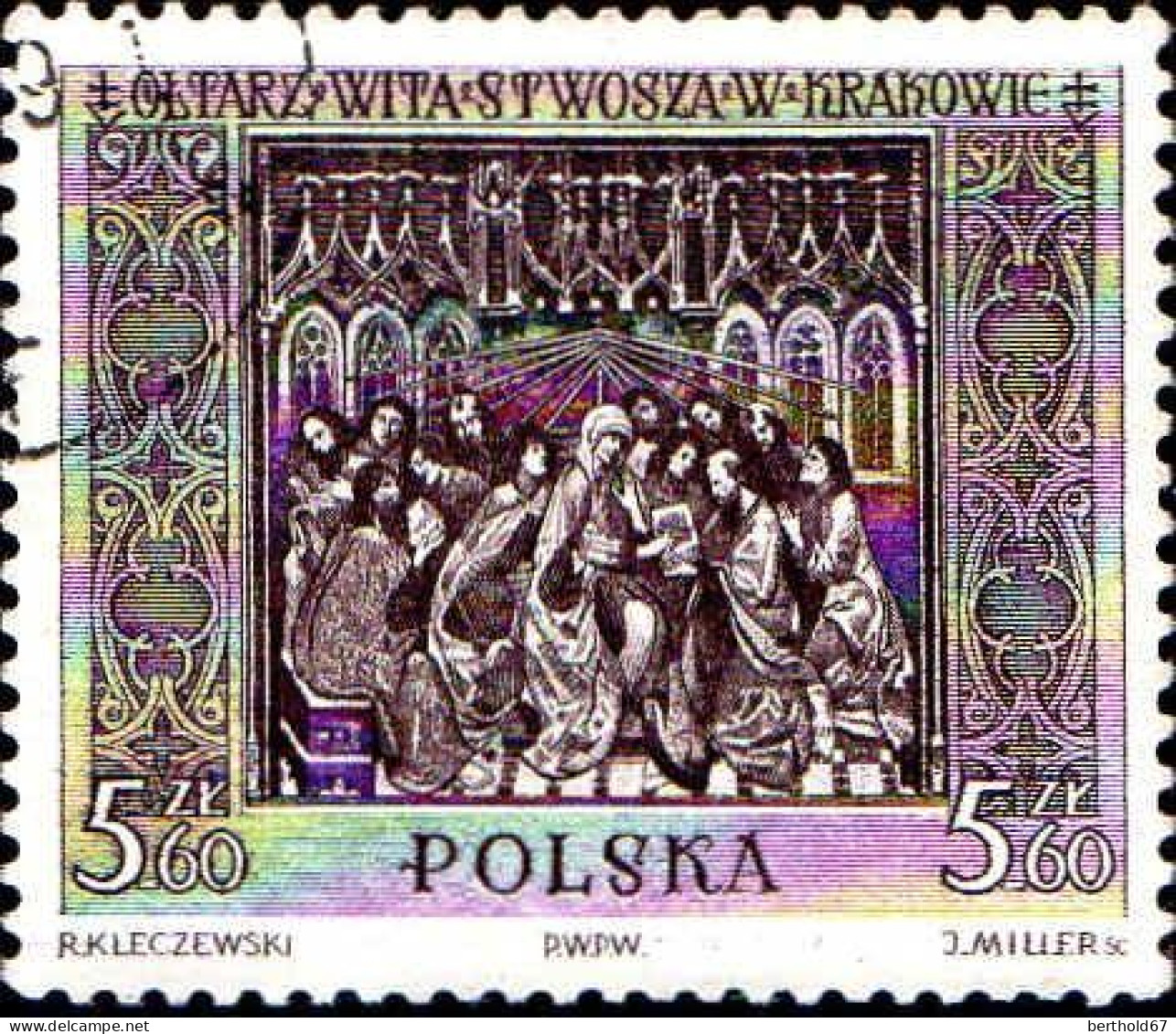 Pologne Poste Obl Yv:1044/1049 Œuvres D'art Nationales (Beau Cachet Rond) - Usati
