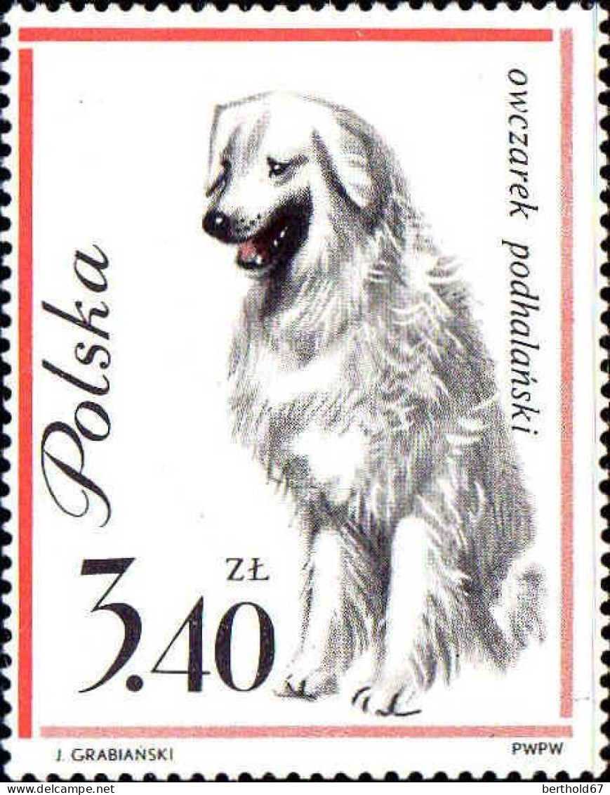 Pologne Poste N** Yv:1232/1240 Chiens de race