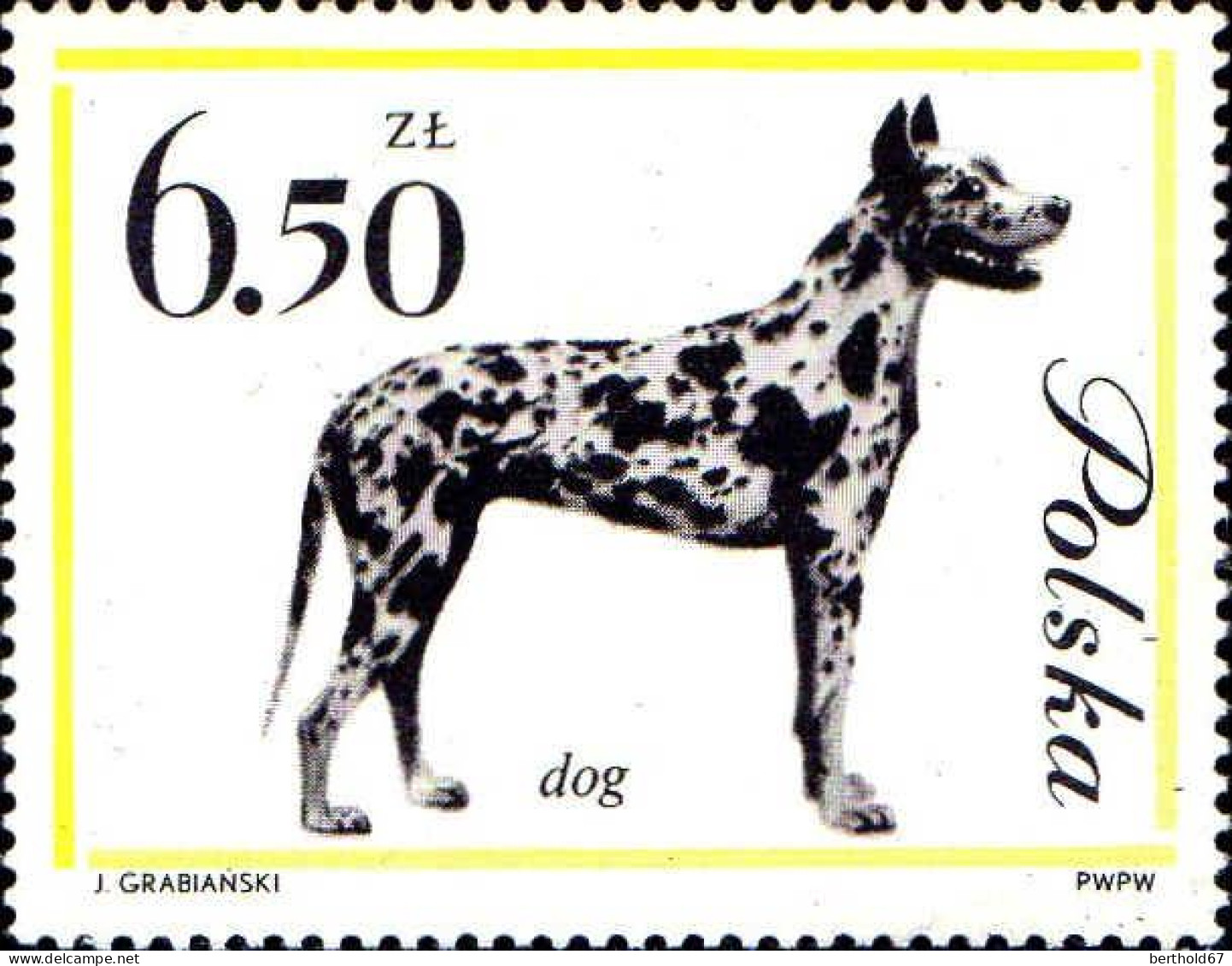 Pologne Poste N** Yv:1232/1240 Chiens de race