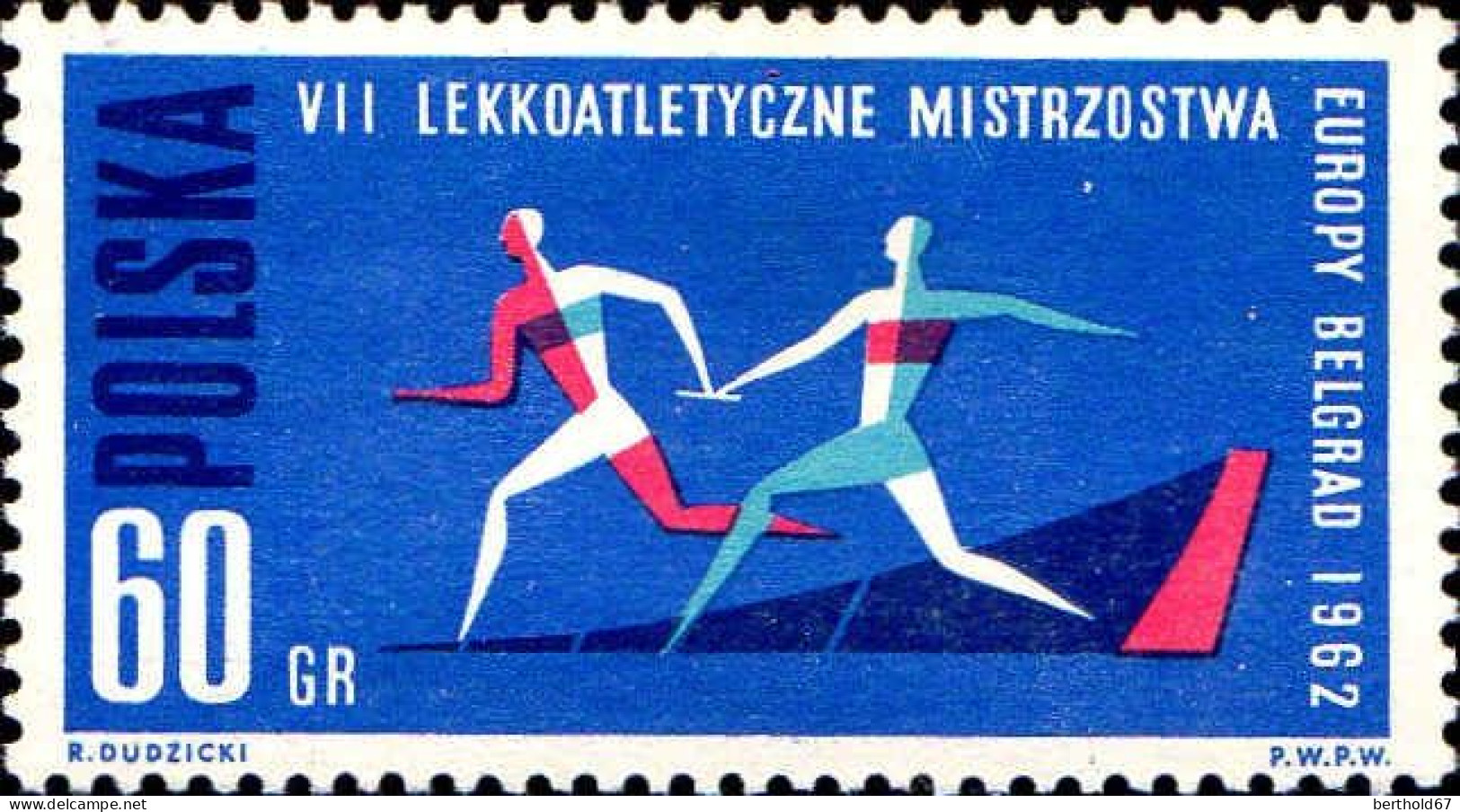 Pologne Poste N** Yv:1198/1205 7.Championnats D'Europe D'athlétisme Dentelé 11 - Ungebraucht