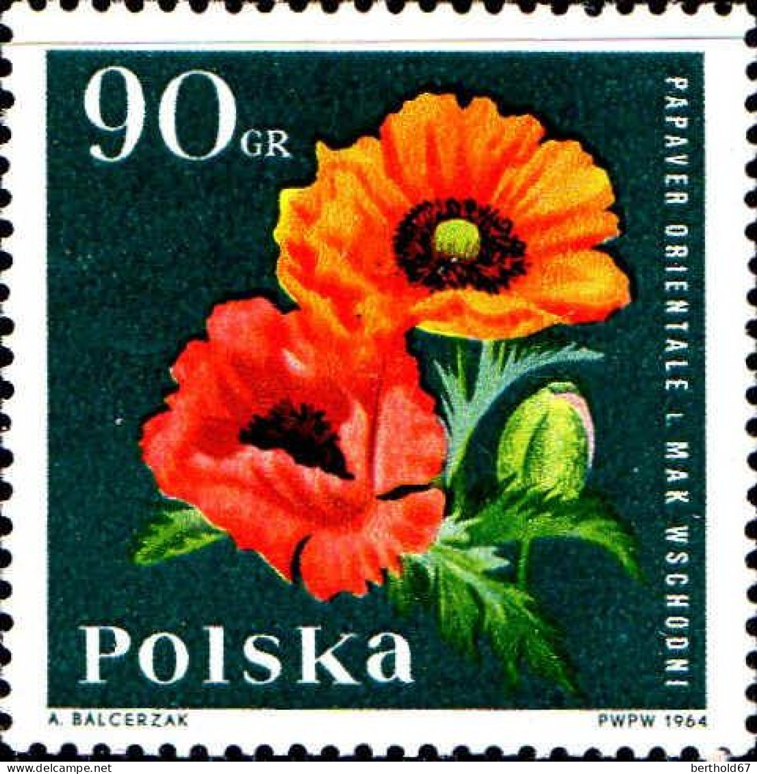 Pologne Poste N** Yv:1394/1405 Fleurs Manque 1395 - Nuevos