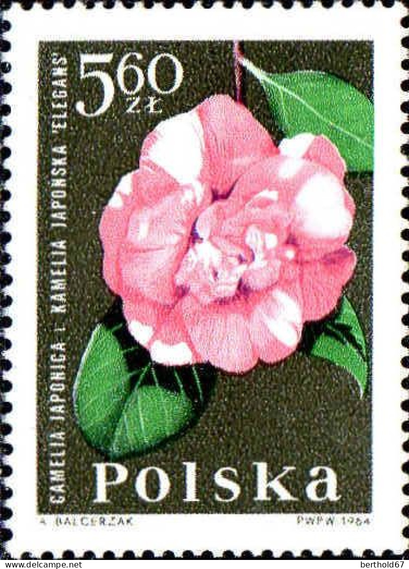 Pologne Poste N** Yv:1394/1405 Fleurs Manque 1395