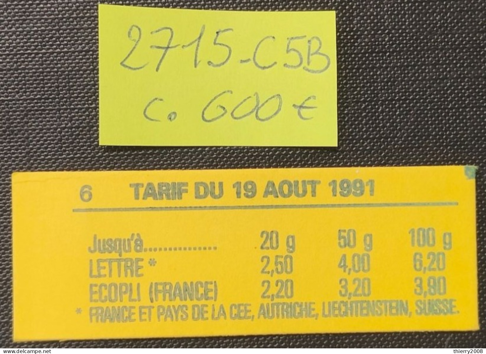 Carnet N° 2715-C5B Conf. 6 Neuf ** Gomme D'Origine  TTB - Modern : 1959-...