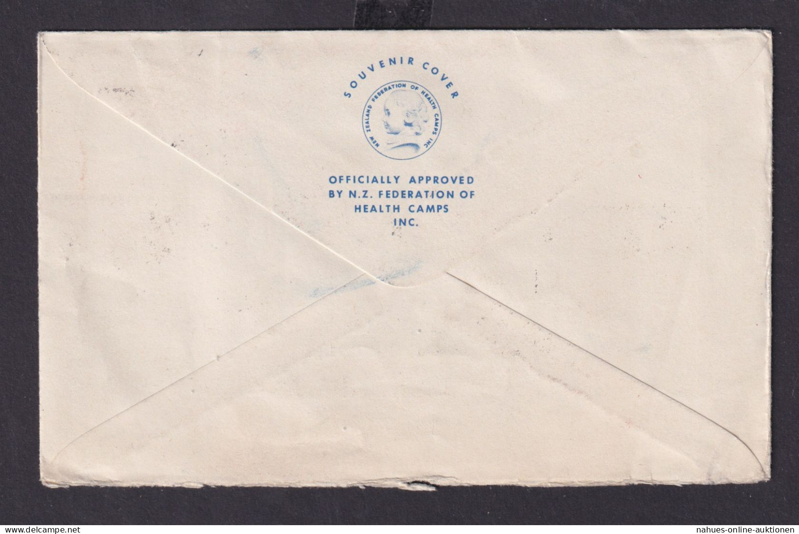 Neuseeland Brief Cover Childrens Heealth Camps Nach Mainz Schöner FDC 1952 - Lettres & Documents