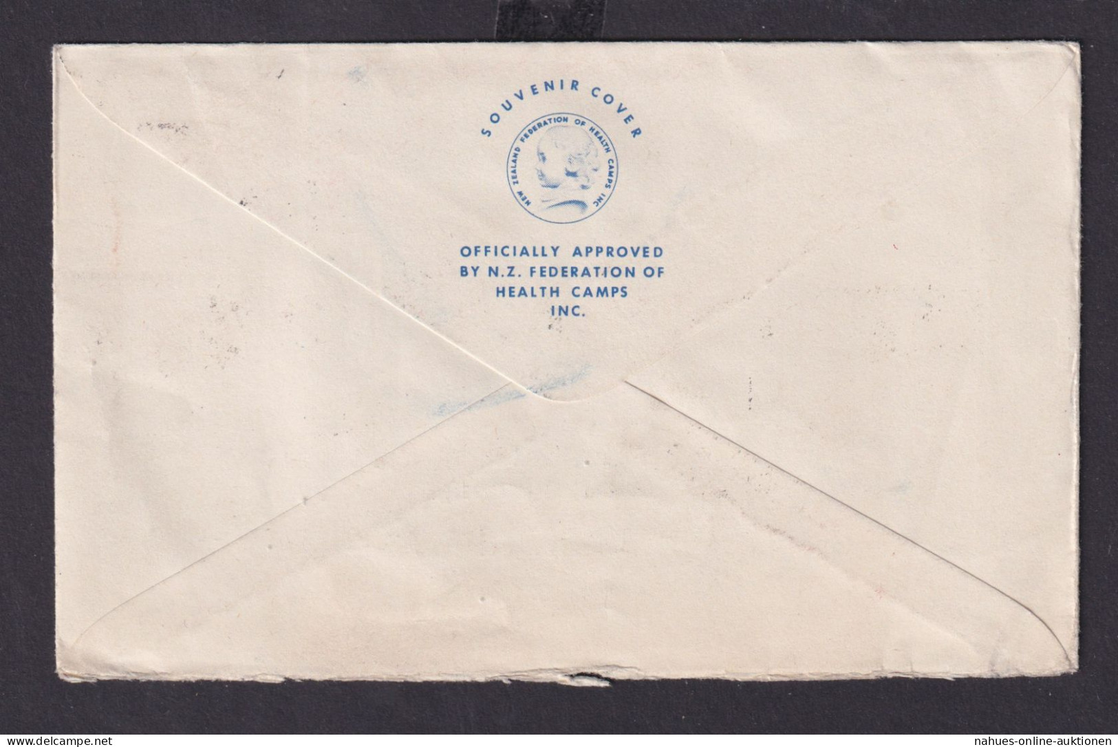 Neuseeland Brief Cover Childrens Heealth Camps Nach Mainz Schöner FDC 1952 - Covers & Documents