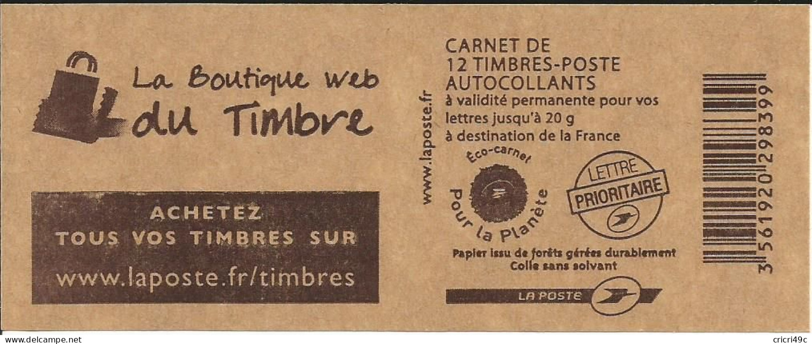 Marianne De Beaujard. Carnet De 12 Timbres N°Y&T 4197-C6 Neuf** (BN) - Moderne : 1959-...