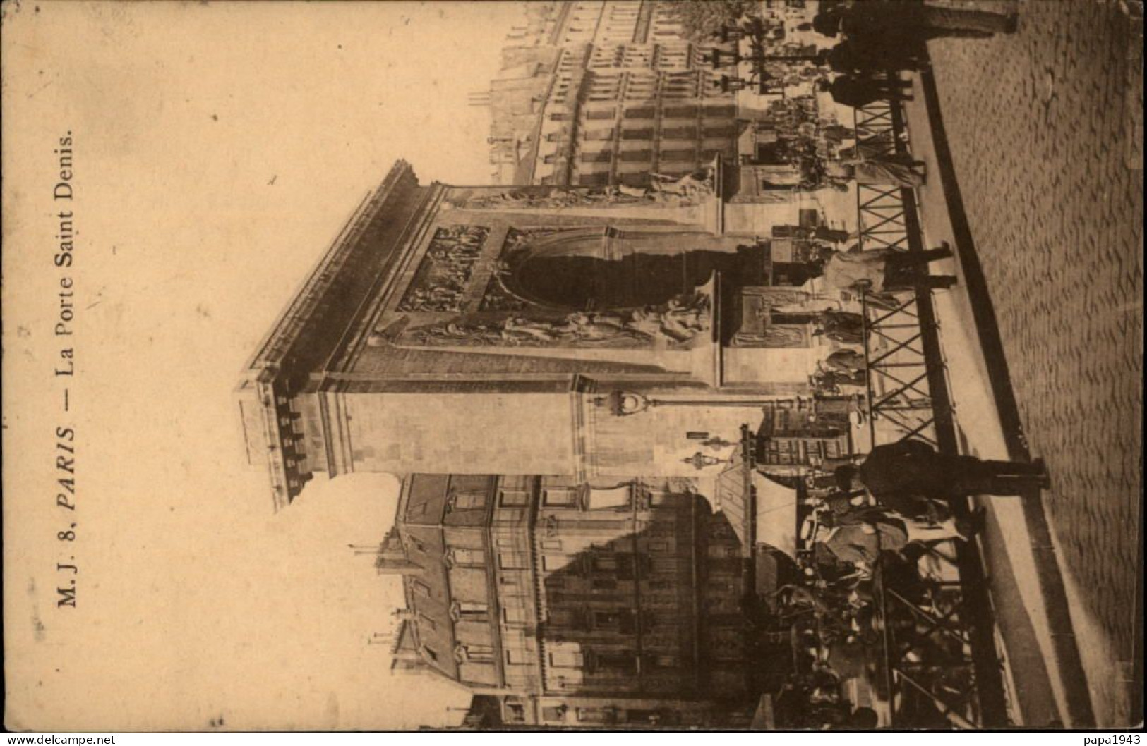 1914  CAD PARIS Rue De La Convention  Cachet " 19° ESCADRON Du TRAIN D' EQUIPAGE " - Brieven En Documenten