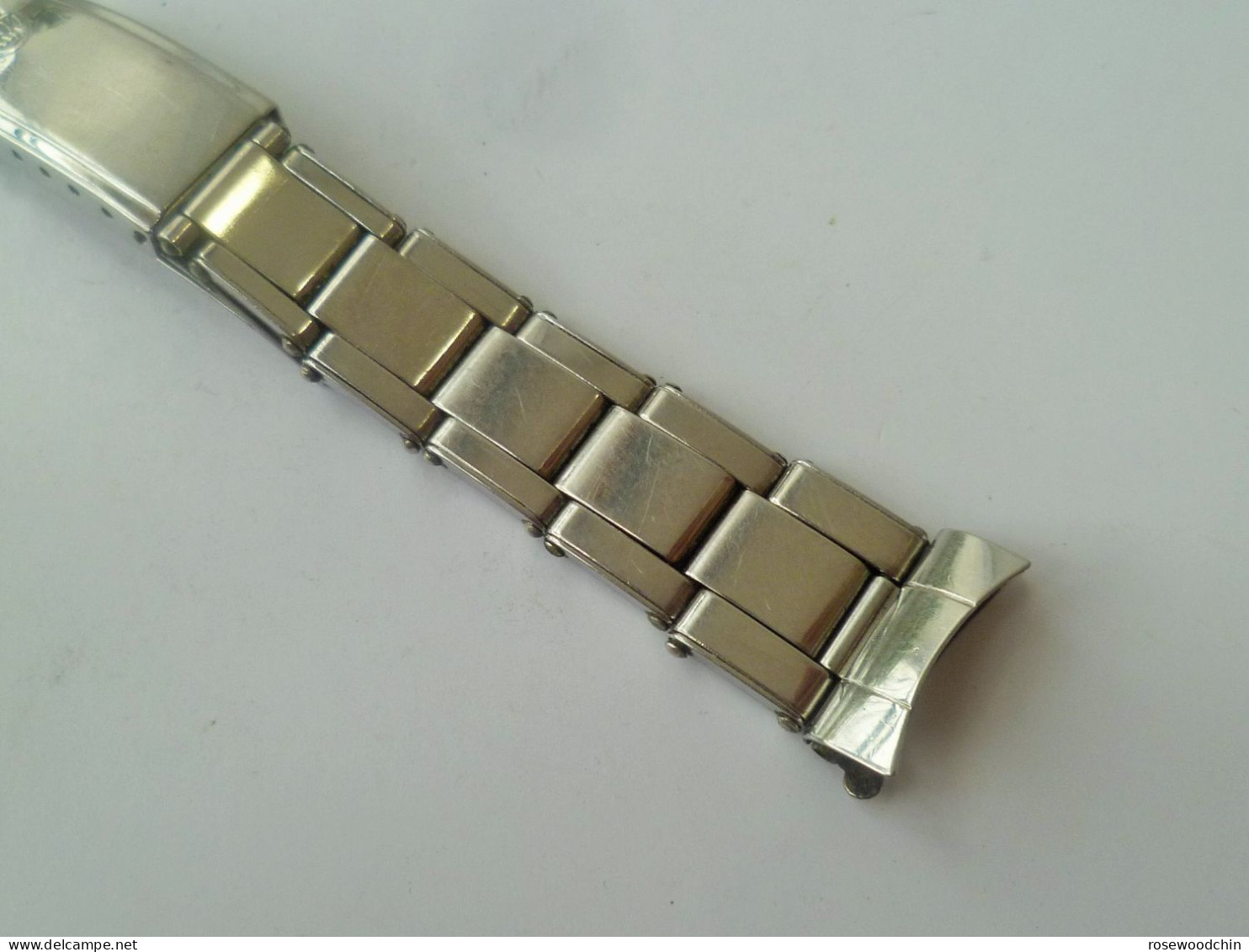 Vintage ! 50s' To 60s' VWK Stainless Steel Riveted Expansion Watch Bracelet Band (#3) - Orologi Da Polso