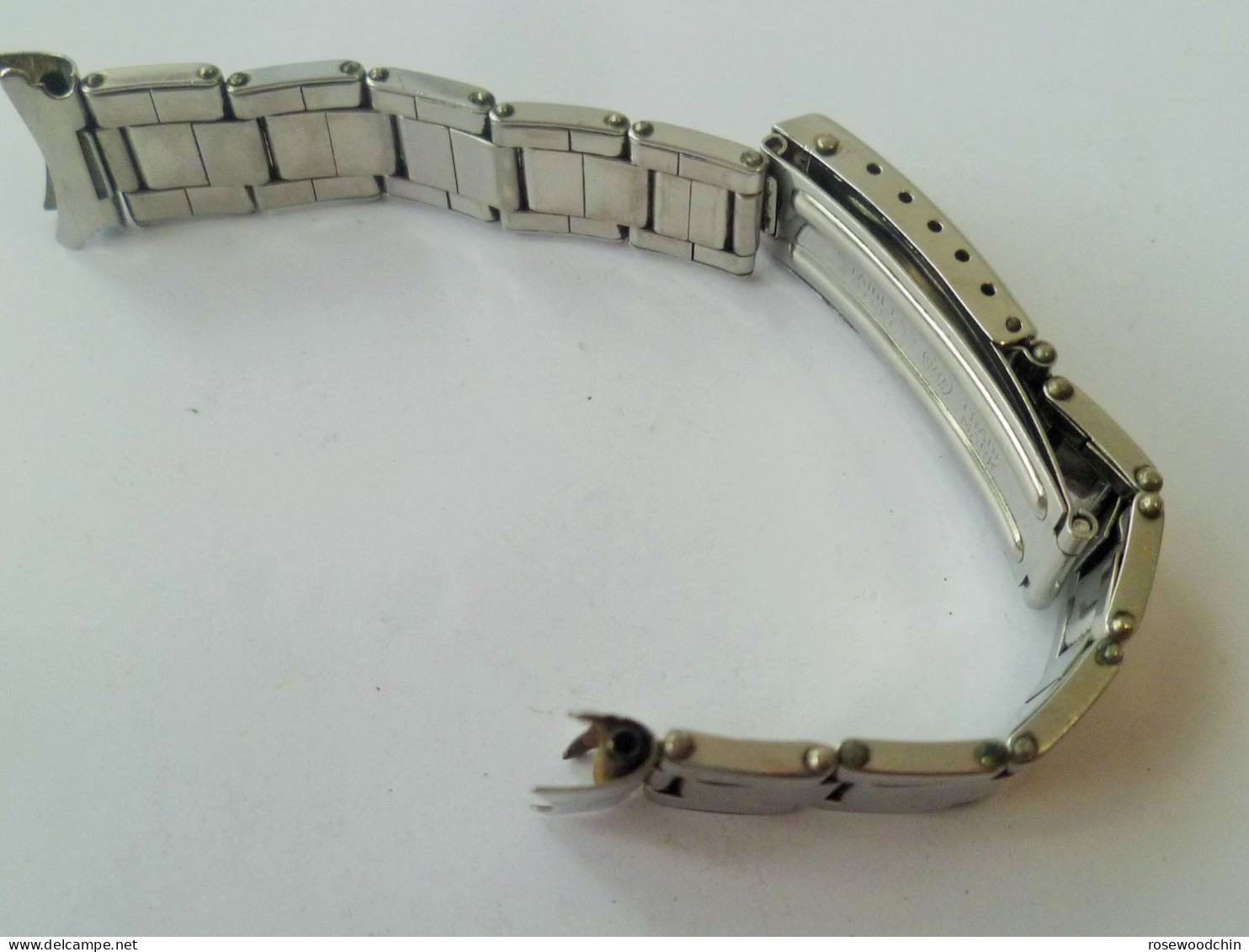 Vintage ! 50s' to 60s' VWK Stainless Steel Riveted Expansion Watch Bracelet Band (#3)