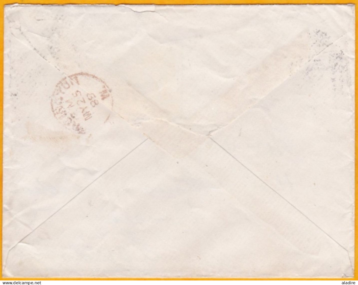 1888 - Enveloppe De La Valetta, Malta Malte Vers Kensington, Angleterre - 2 1/2 D Victoria Outremer Clair - Obl Duplex - Malta (...-1964)