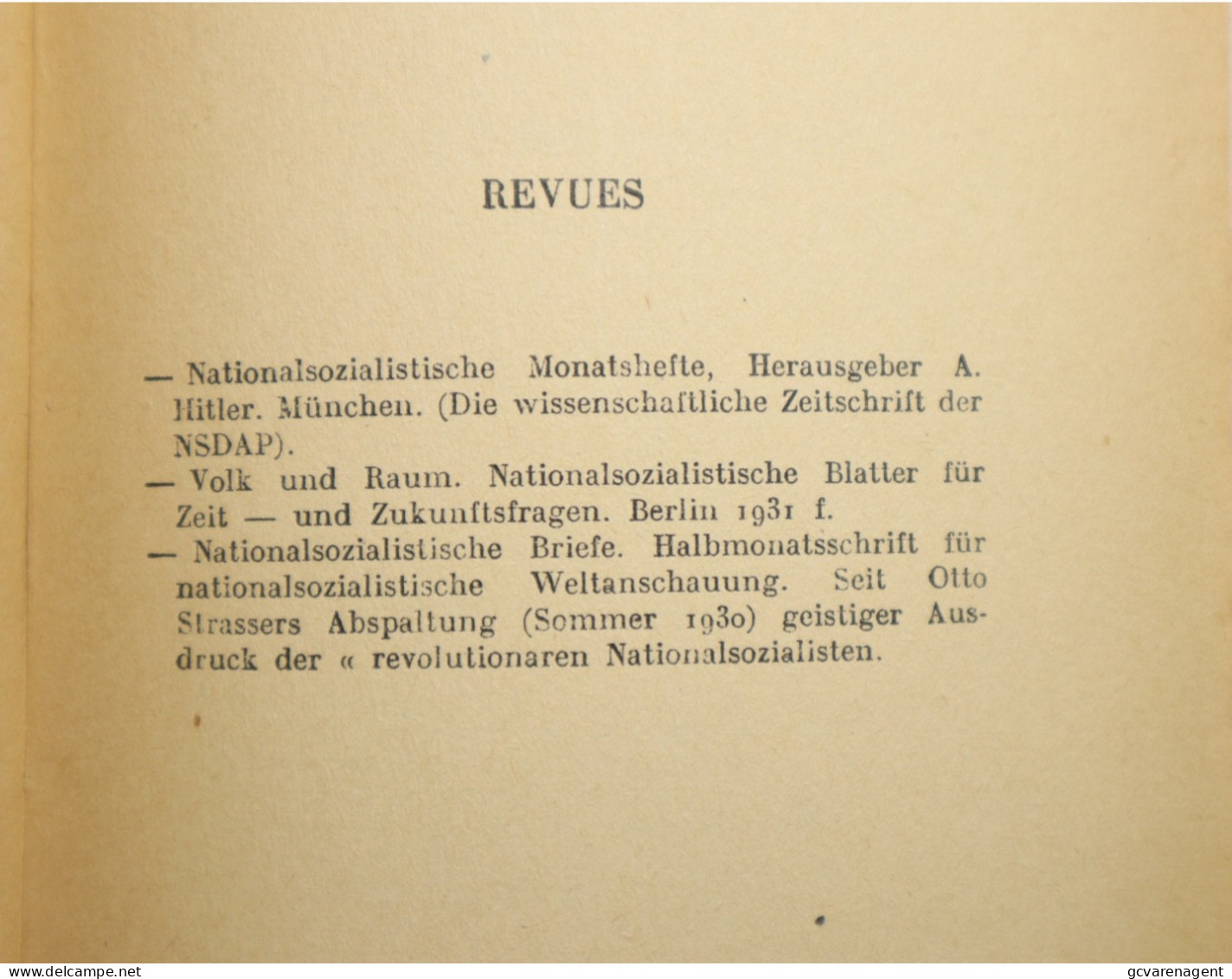 LES MEMOIRES DE HITLER ET LE PROGRAMME NATIONALSOCIALISTE  1933 = 211 PAGES , BON ETAT ,  19 X 12 CM. VOIR IMAGES - History