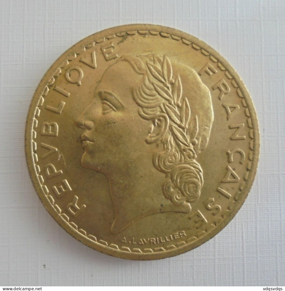 5 FRANCS 1940  RARE  En SUP + Bronze Aluminium - 5 Francs