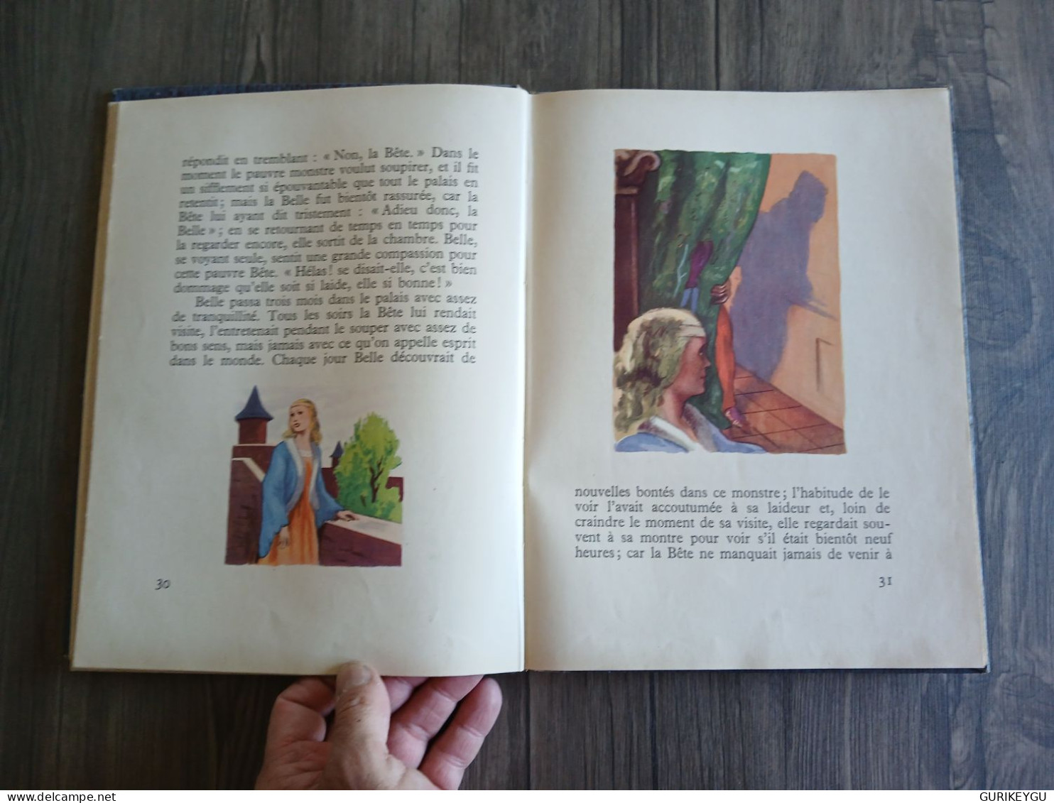 Livre Bd  BIBLIOTHEQUE ROUGE ET BLEU La Belle Et La Bête Le Prince Charmant Pierre Rousseau / Ed. G.P EN EO De 1953 - Barbie