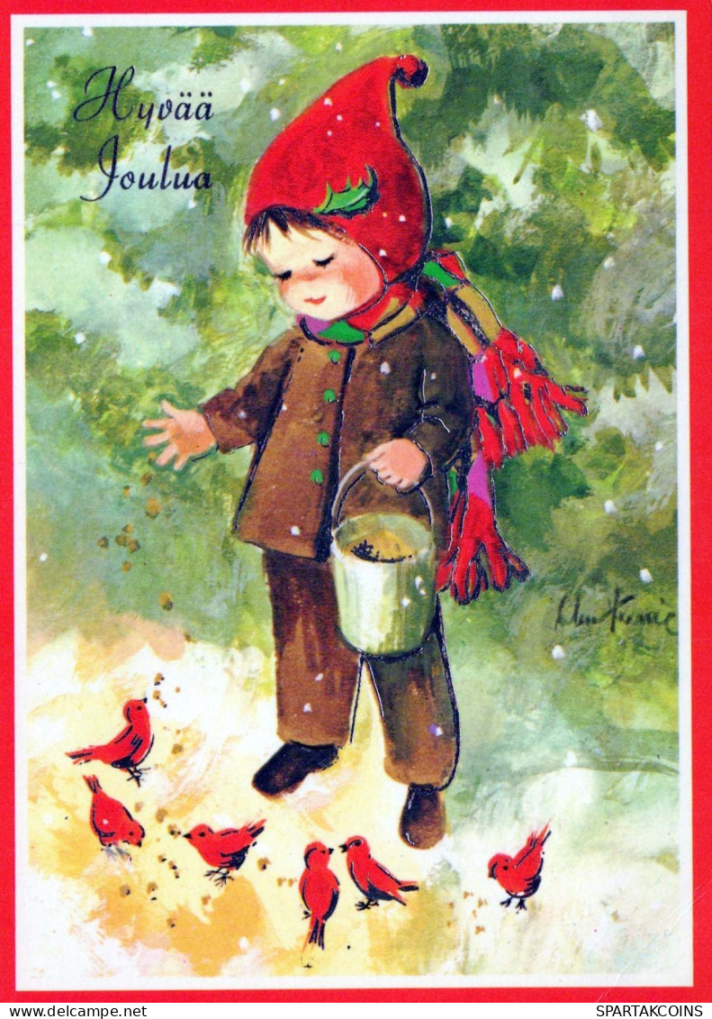 Happy New Year Christmas CHILDREN Vintage Postcard CPSM #PAY249.A - Anno Nuovo