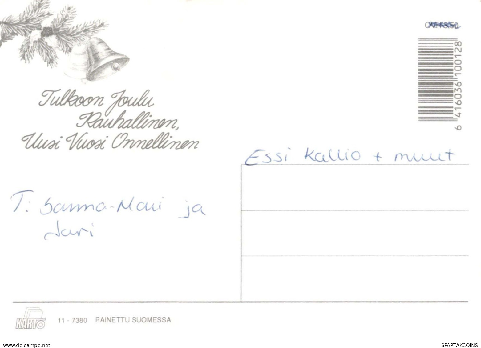 Bonne Année Noël ENFANTS Vintage Carte Postale CPSM #PAY187.A - New Year