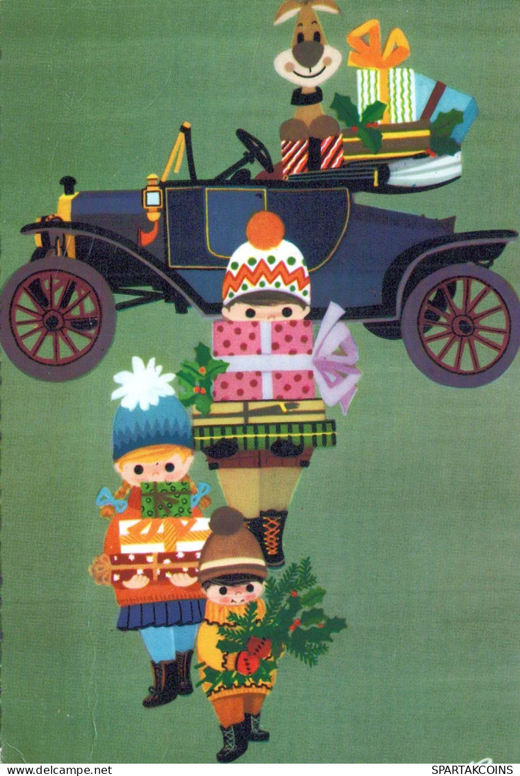 Buon Anno Natale BAMBINO Vintage Cartolina CPSM #PAY071.A - New Year