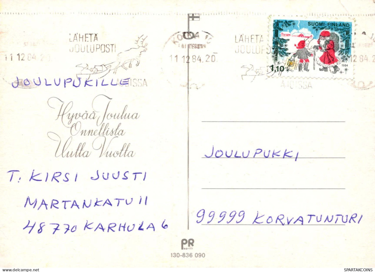 Neujahr Weihnachten KINDER GNOME Vintage Ansichtskarte Postkarte CPSM #PAY073.A - Anno Nuovo