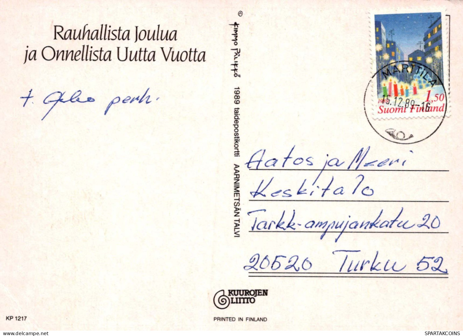 Feliz Año Navidad Vintage Tarjeta Postal CPSM #PAW939.A - Anno Nuovo