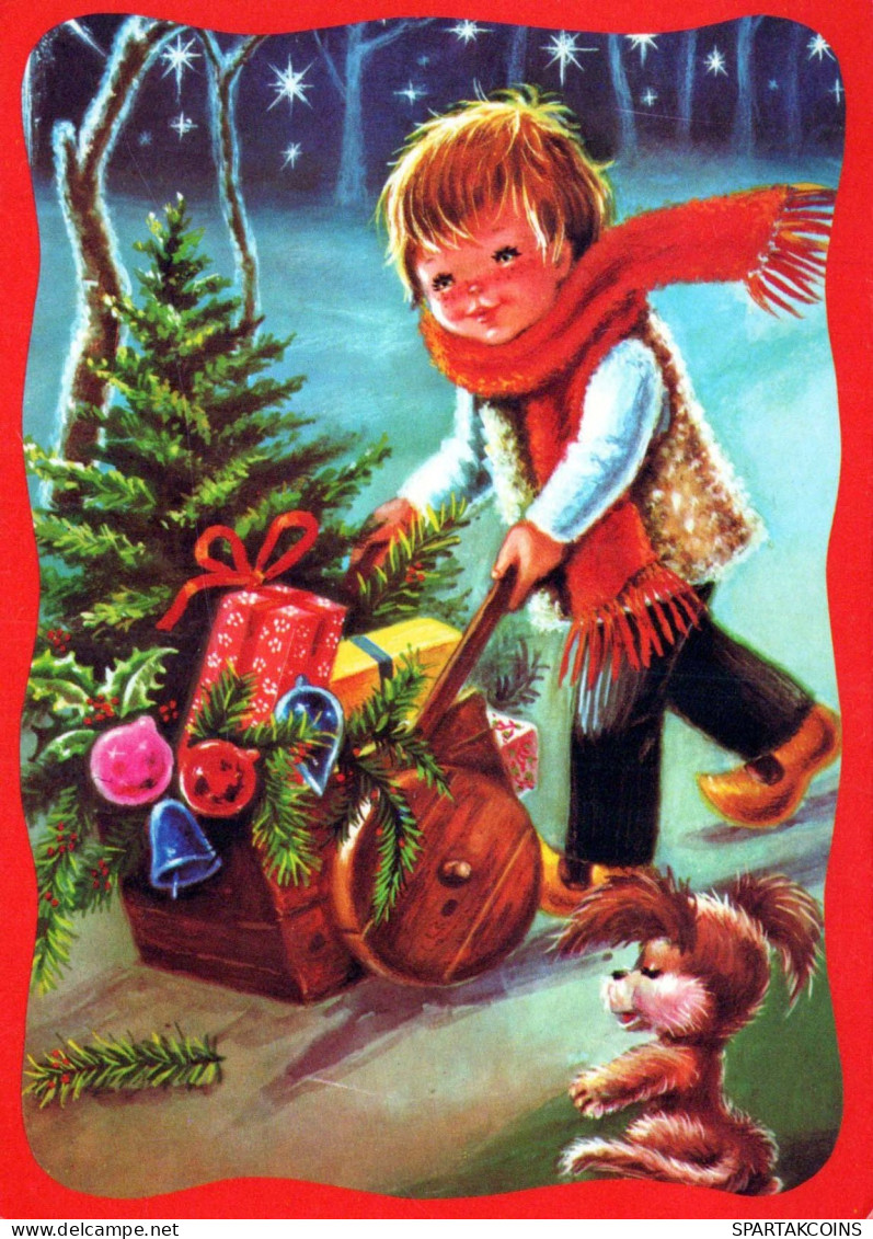 Neujahr Weihnachten KINDER Vintage Ansichtskarte Postkarte CPSM #PAW787.A - New Year