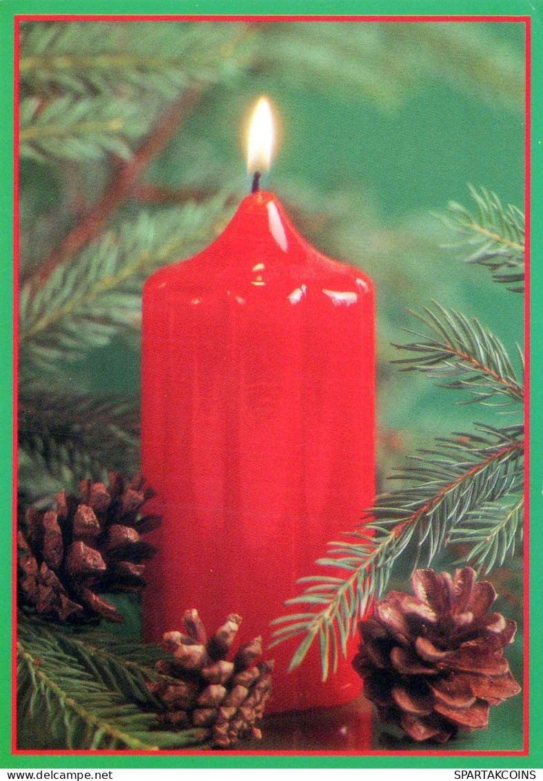 Feliz Año Navidad VELA Vintage Tarjeta Postal CPSM #PAV478.A - Neujahr