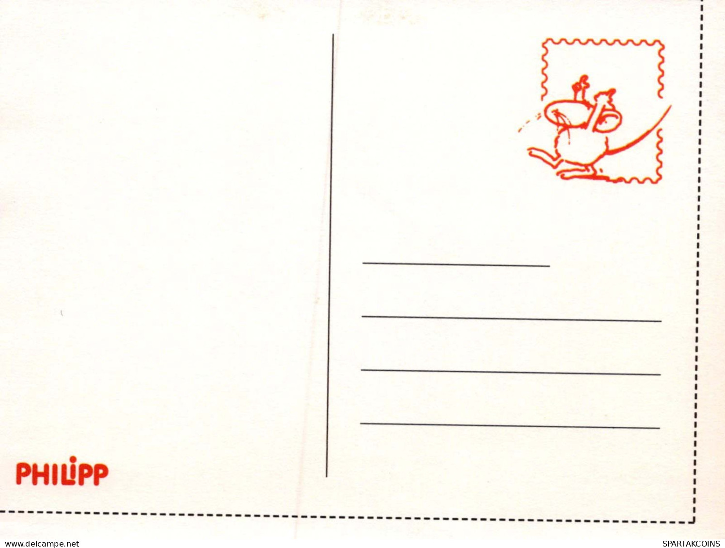 Bonne Année Noël LAPIN Vintage Carte Postale CPSM #PAV045.A - New Year