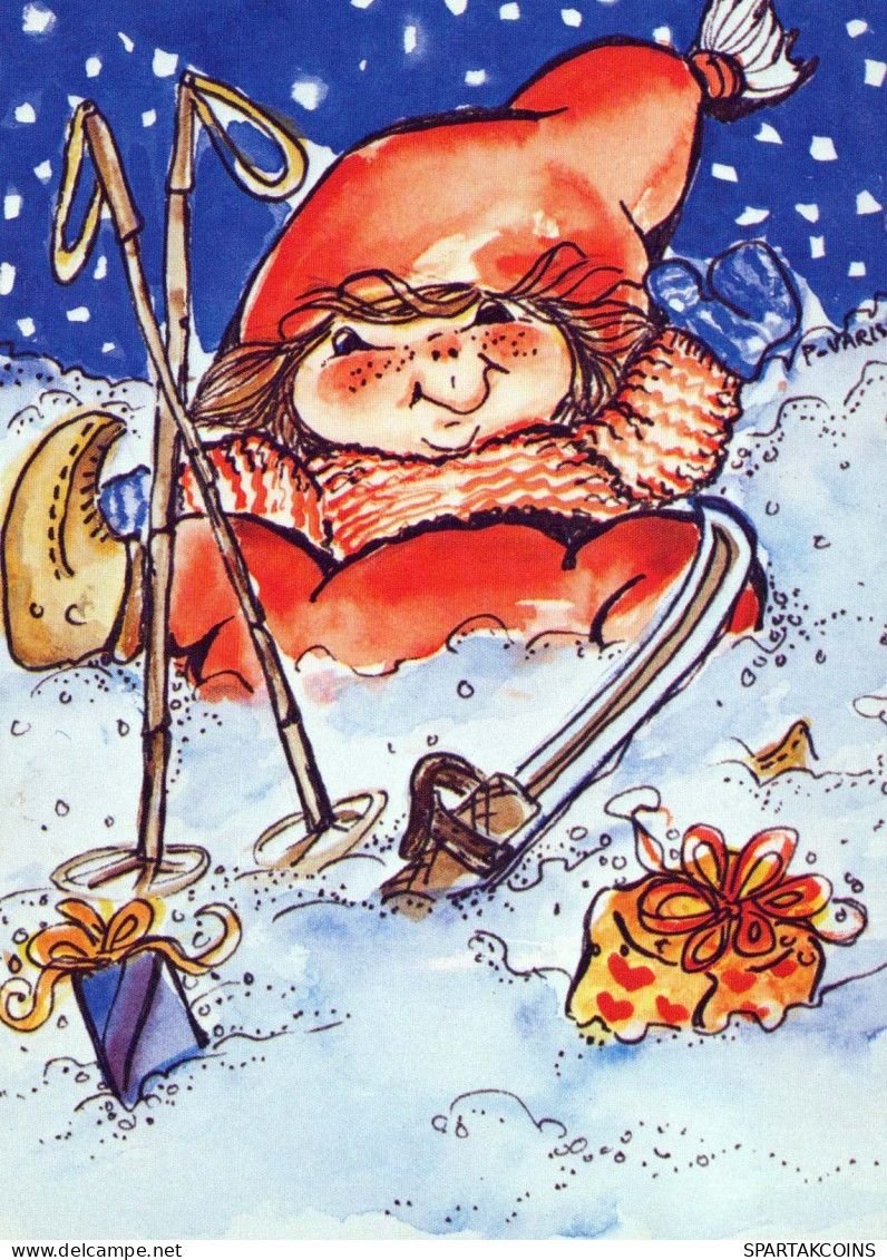 Buon Anno Natale BAMBINO Vintage Cartolina CPSM #PAU168.A - Neujahr