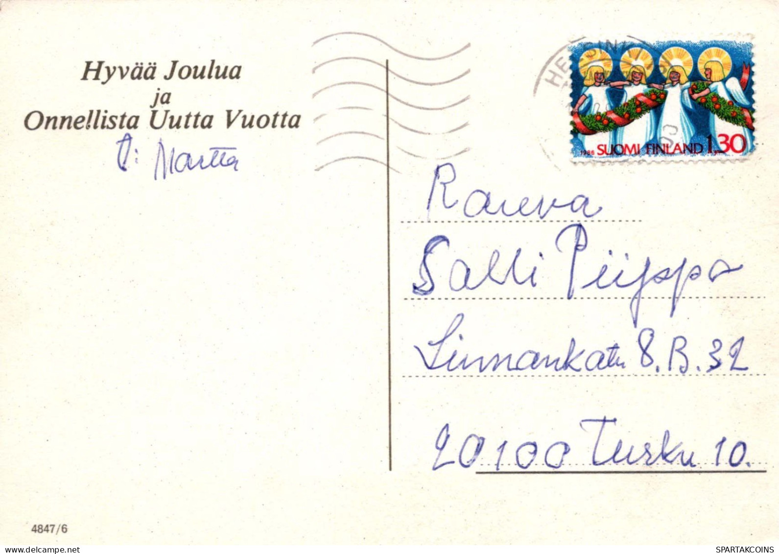 Feliz Año Navidad Vintage Tarjeta Postal CPSM #PAT411.A - New Year