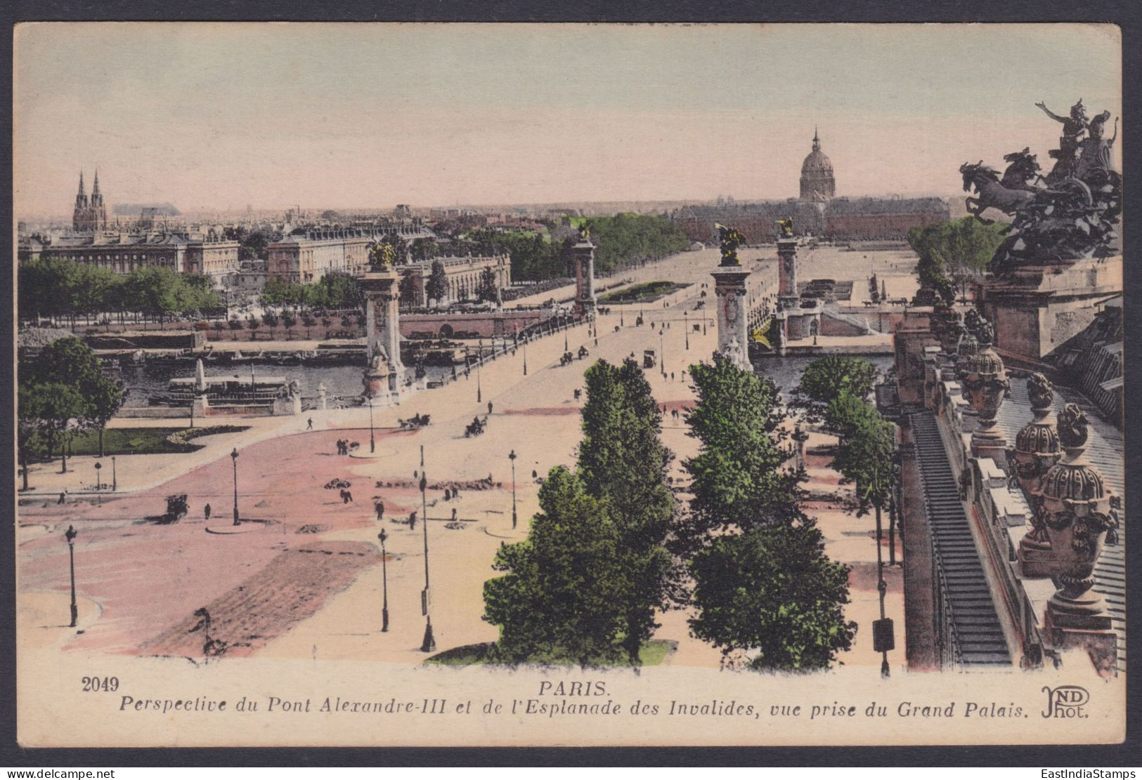 France 1921 Used Postcard Paris, Grand Palace, Esplanade, View, Picture Post Card, Postal Stationery - Briefe U. Dokumente