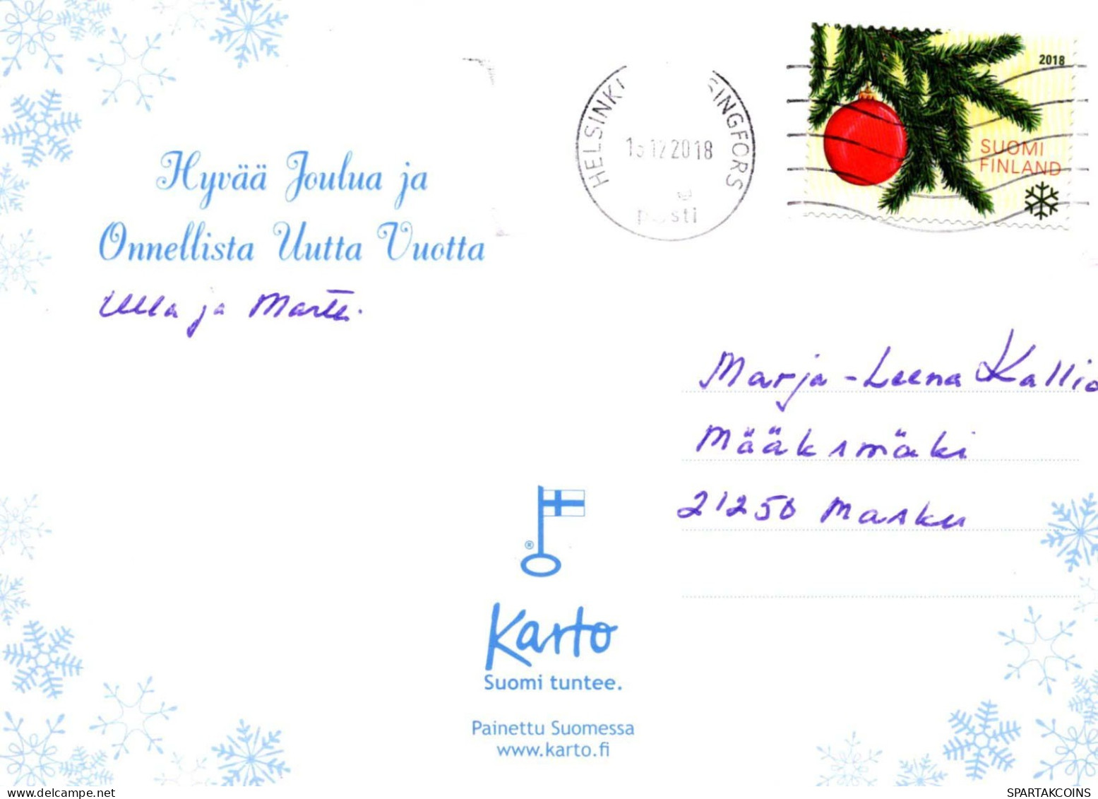 Feliz Año Navidad Vintage Tarjeta Postal CPSM #PBN086.A - New Year