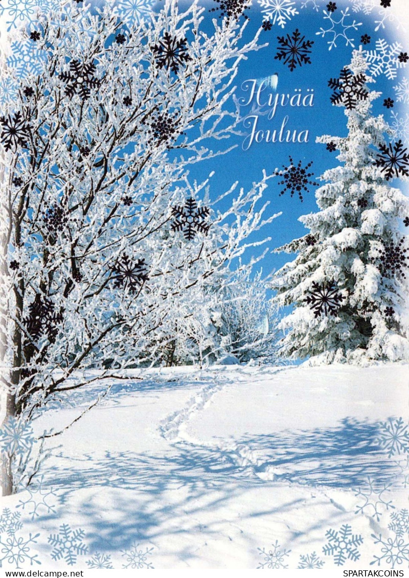 Feliz Año Navidad Vintage Tarjeta Postal CPSM #PBN086.A - Anno Nuovo