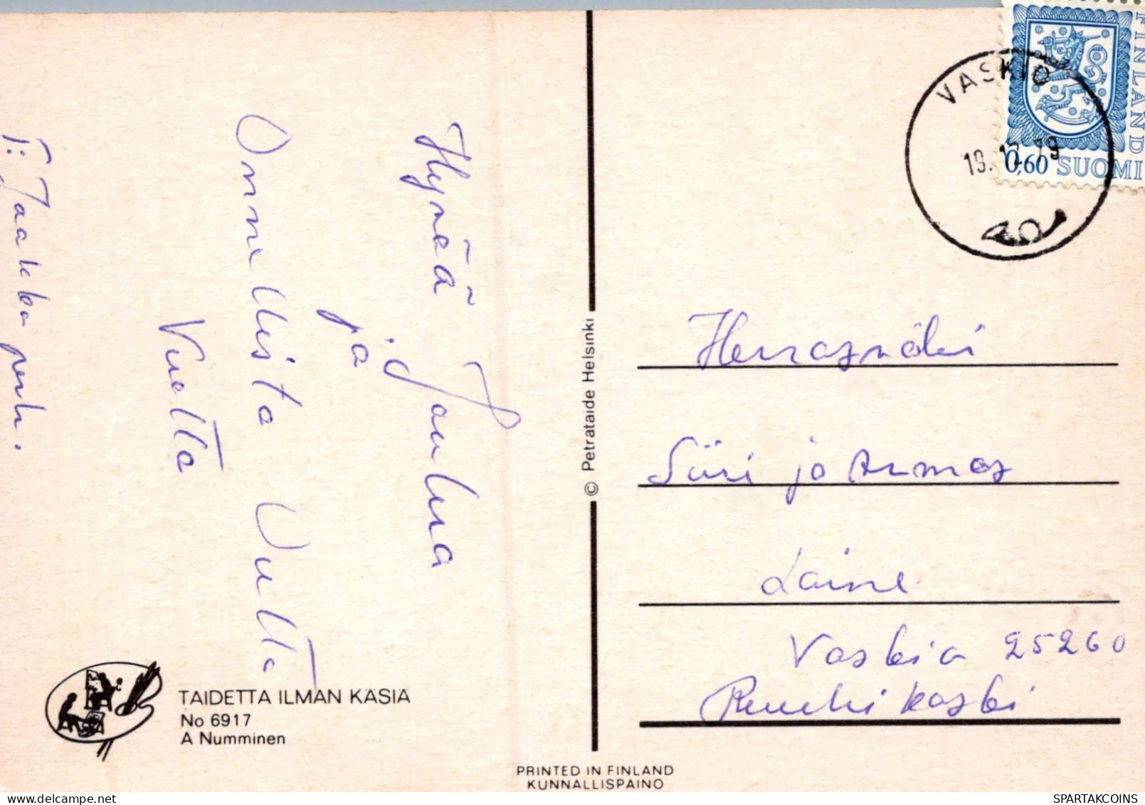 Feliz Año Navidad Vintage Tarjeta Postal CPSM #PBN026.A - Anno Nuovo
