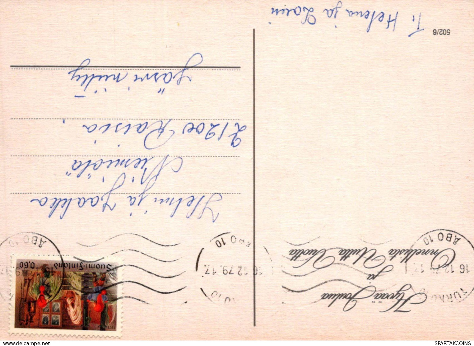 Bonne Année Noël CHEVAL Vintage Carte Postale CPSM #PBM437.A - New Year