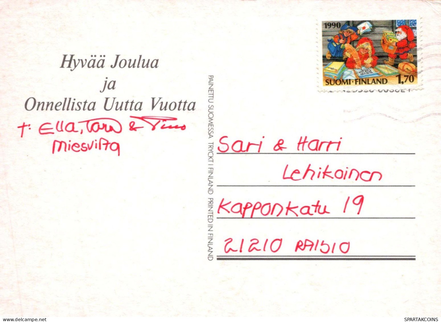 Feliz Año Navidad Vintage Tarjeta Postal CPSM #PBM495.A - Neujahr