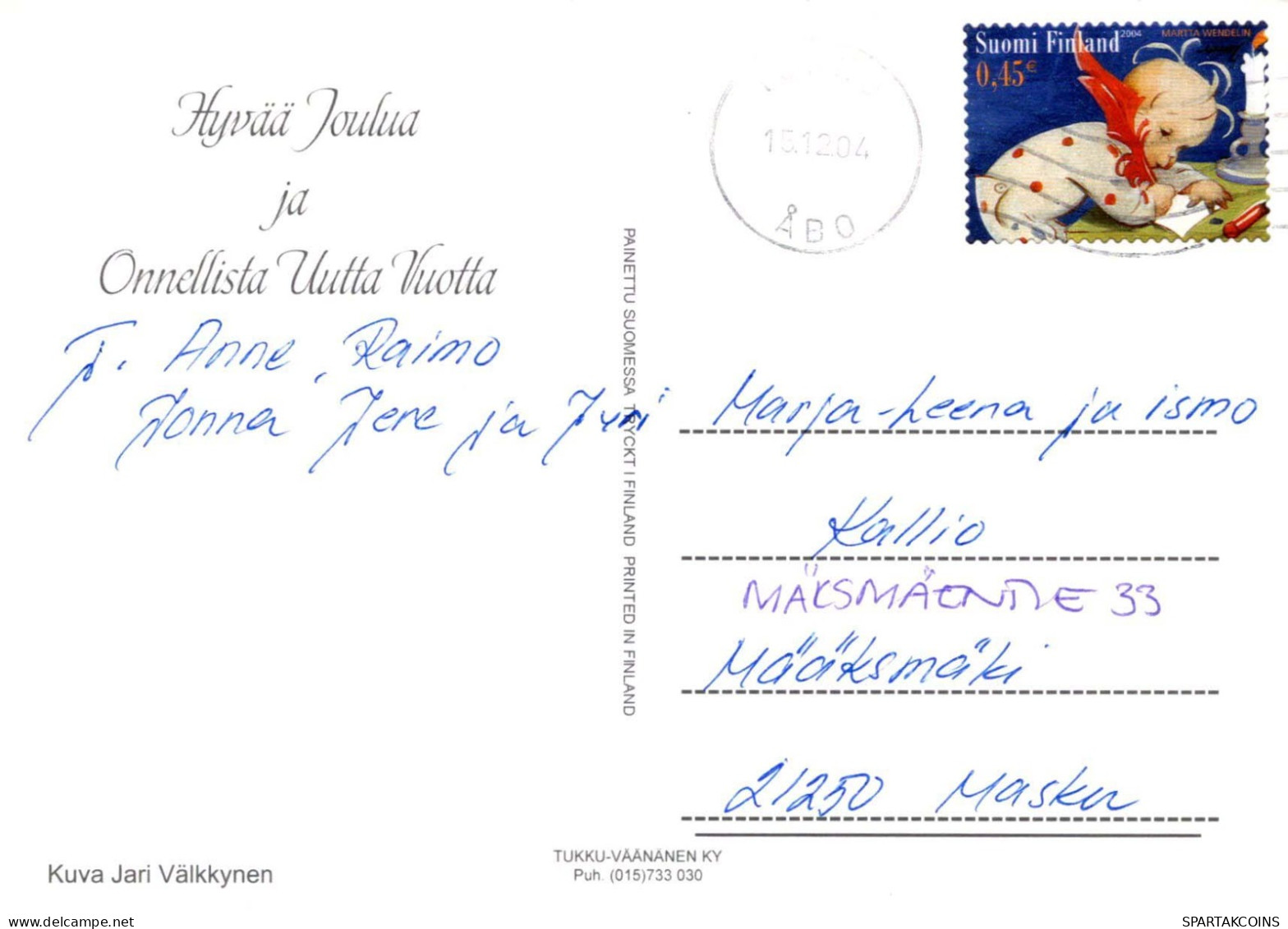 Feliz Año Navidad Vintage Tarjeta Postal CPSM #PBA547.A - Año Nuevo