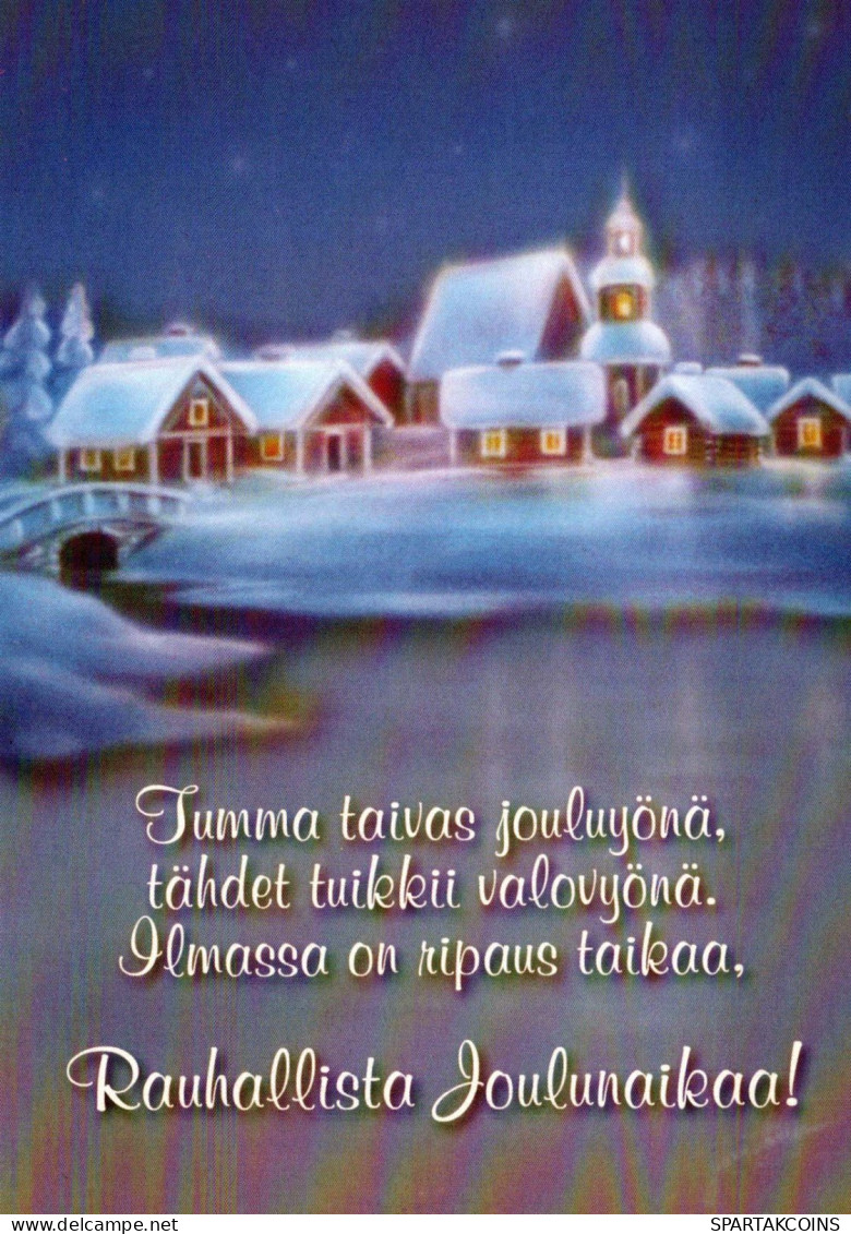 Buon Anno Natale Vintage Cartolina CPSM Unposted #PBA498.A - Nieuwjaar
