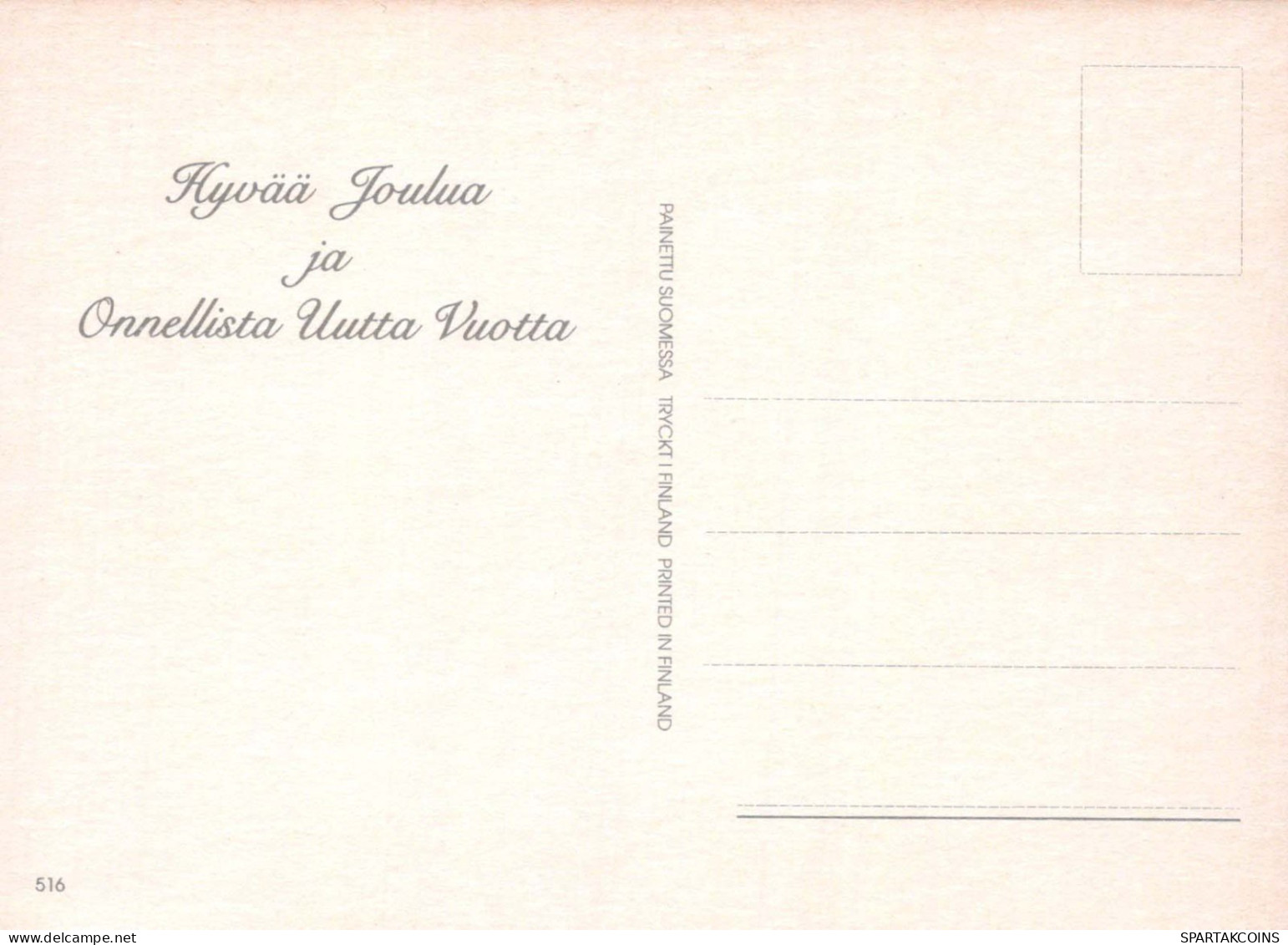 Feliz Año Navidad MUÑECO DE NIEVE Vintage Tarjeta Postal CPSM #PAZ801.A - New Year