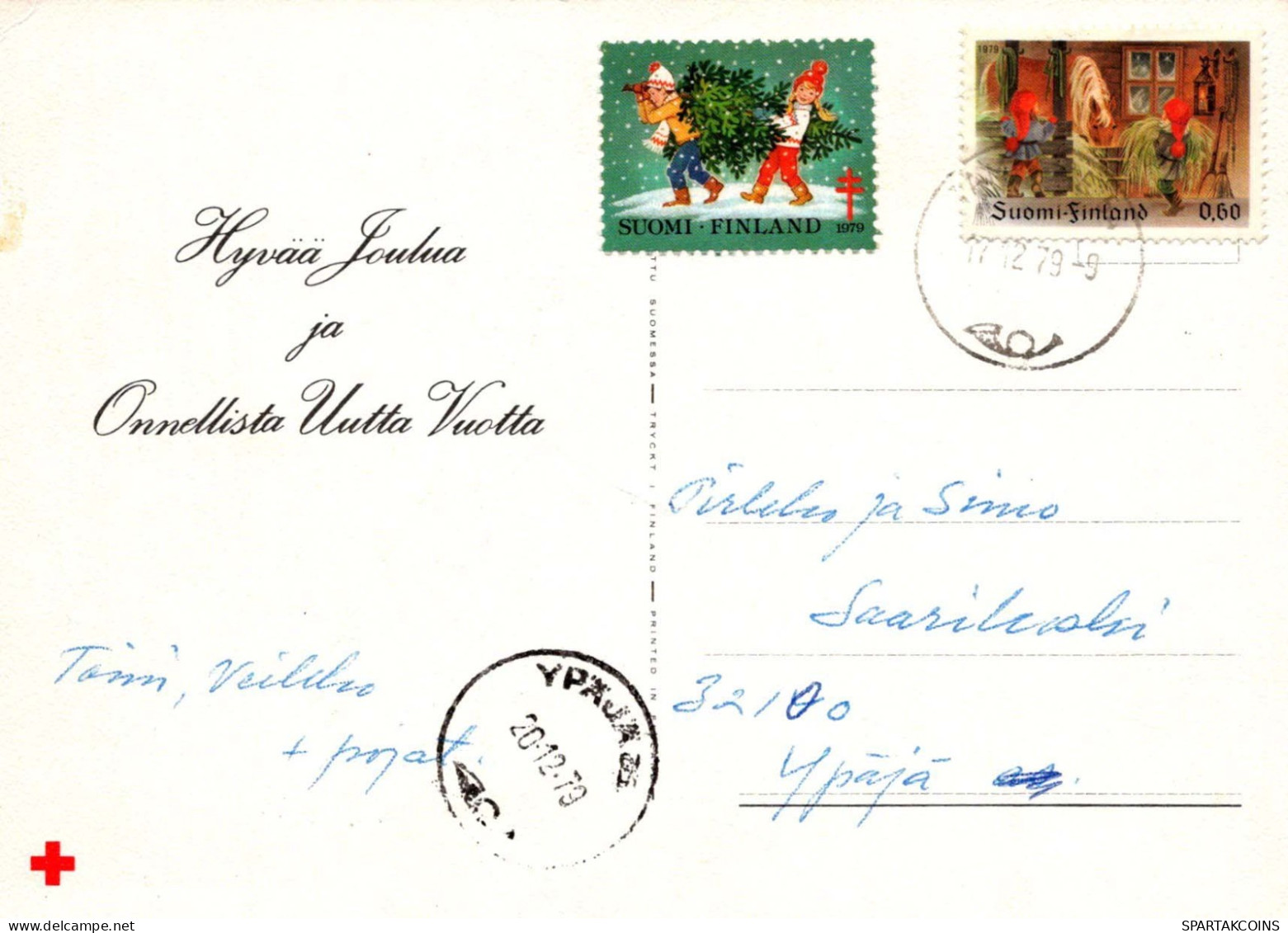 Buon Anno Natale BAMBINO Vintage Cartolina CPSM #PAZ852.A - Año Nuevo