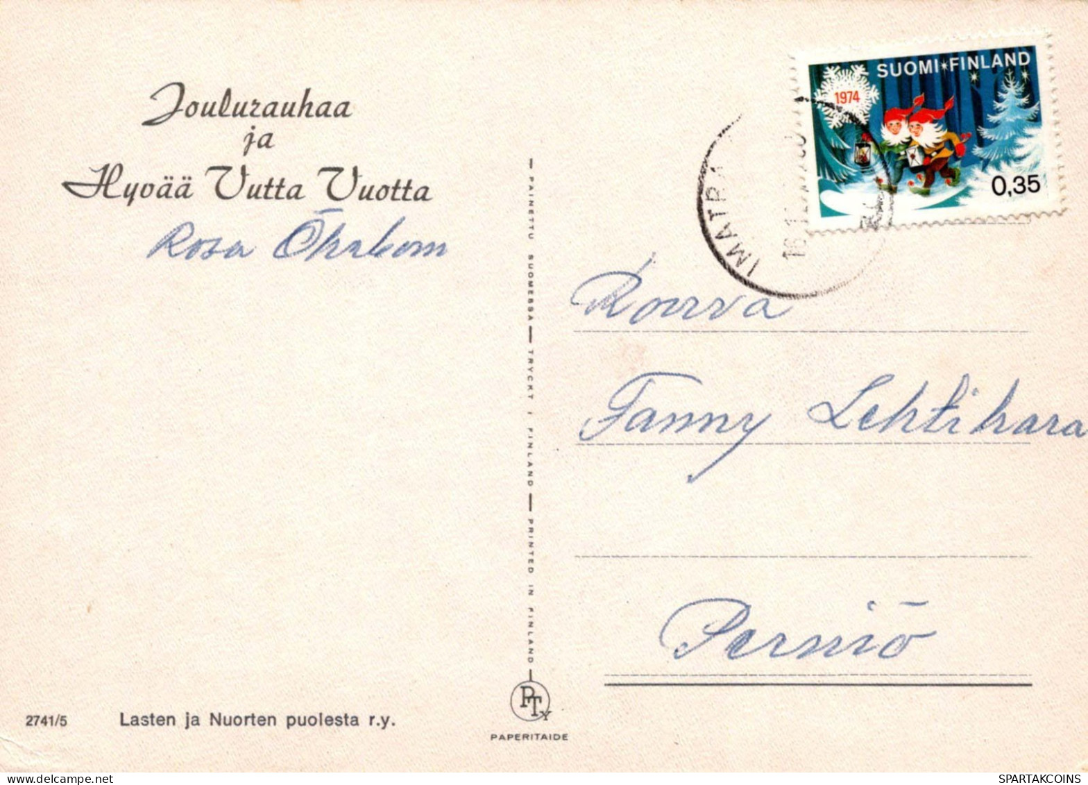 Feliz Año Navidad VELA Vintage Tarjeta Postal CPSM #PAZ606.A - Neujahr