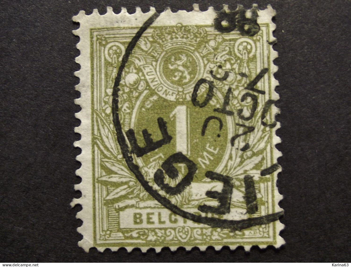 België - Belgique  1884 - OPB/COB ° 42  -  Liggende Leeuw -  Liège - 1888 - 1869-1888 Leone Coricato